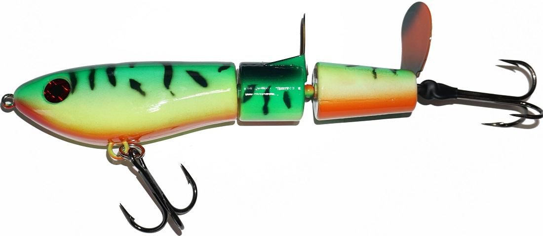Bucher Super Topraider Surface Fishing Lure - Topwater Bass Bait for Freshwater & Saltwater - Perfect for Casting, Trolling, and Tournament Fishing
