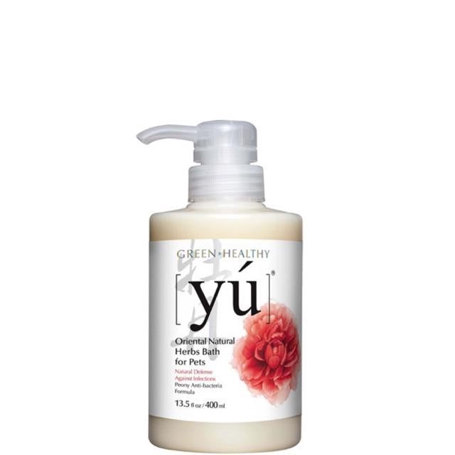 Yu Pet Shampoo 400ml & Dry Clean Spray 145ml - Natural Oriental Herbs Formula for Dogs & Cats | Antibacterial, Skin Infection Prevention | Perfect for Bathing & Quick Cleaning Between Washes