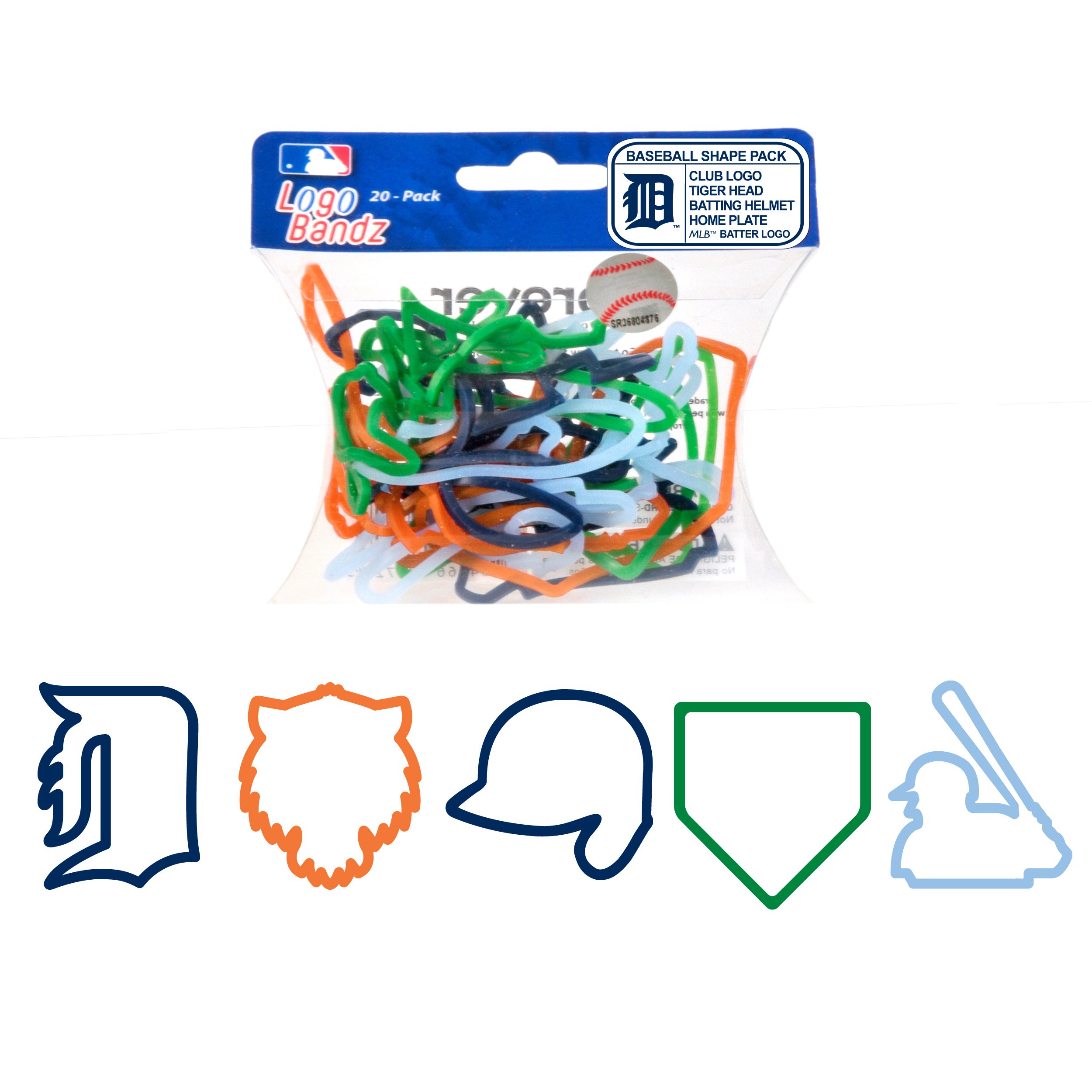 FOCO MLB Unisex Logo Bandz Bracelets for Men & Women - Stylish Team Spirit Wristbands for Baseball Fans & Game Day Outfits