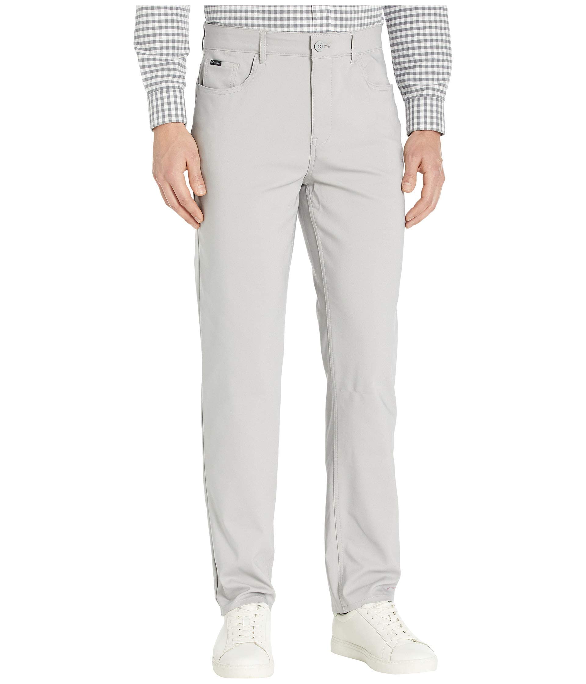 Calvin Klein Men's Move 365 Stretch Slim Fit Wrinkle Resistant Tech Woven Dress Pants for Business Casual & Office Wear