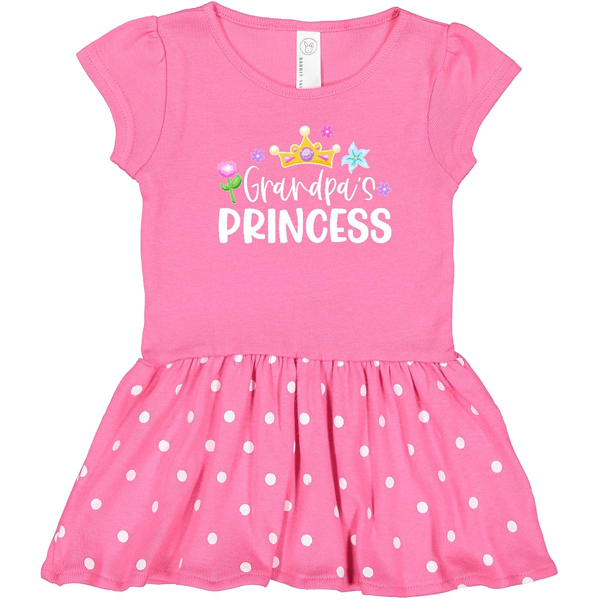 Grandpa's Princess Toddler Dress - Floral Crown for Special Occasions