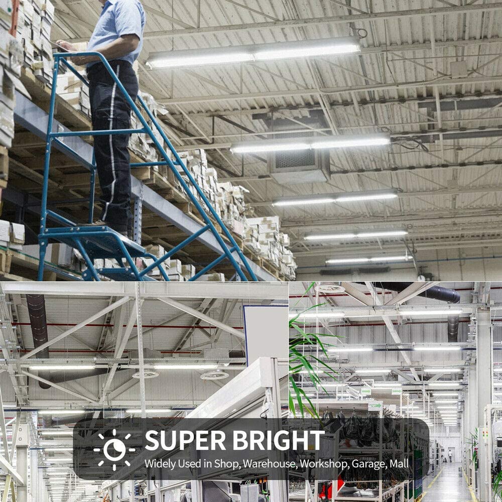 6-Pack 8FT LED Shop Lights, 120W Super Bright 18800LM 5000K Daylight White, Linkable 96