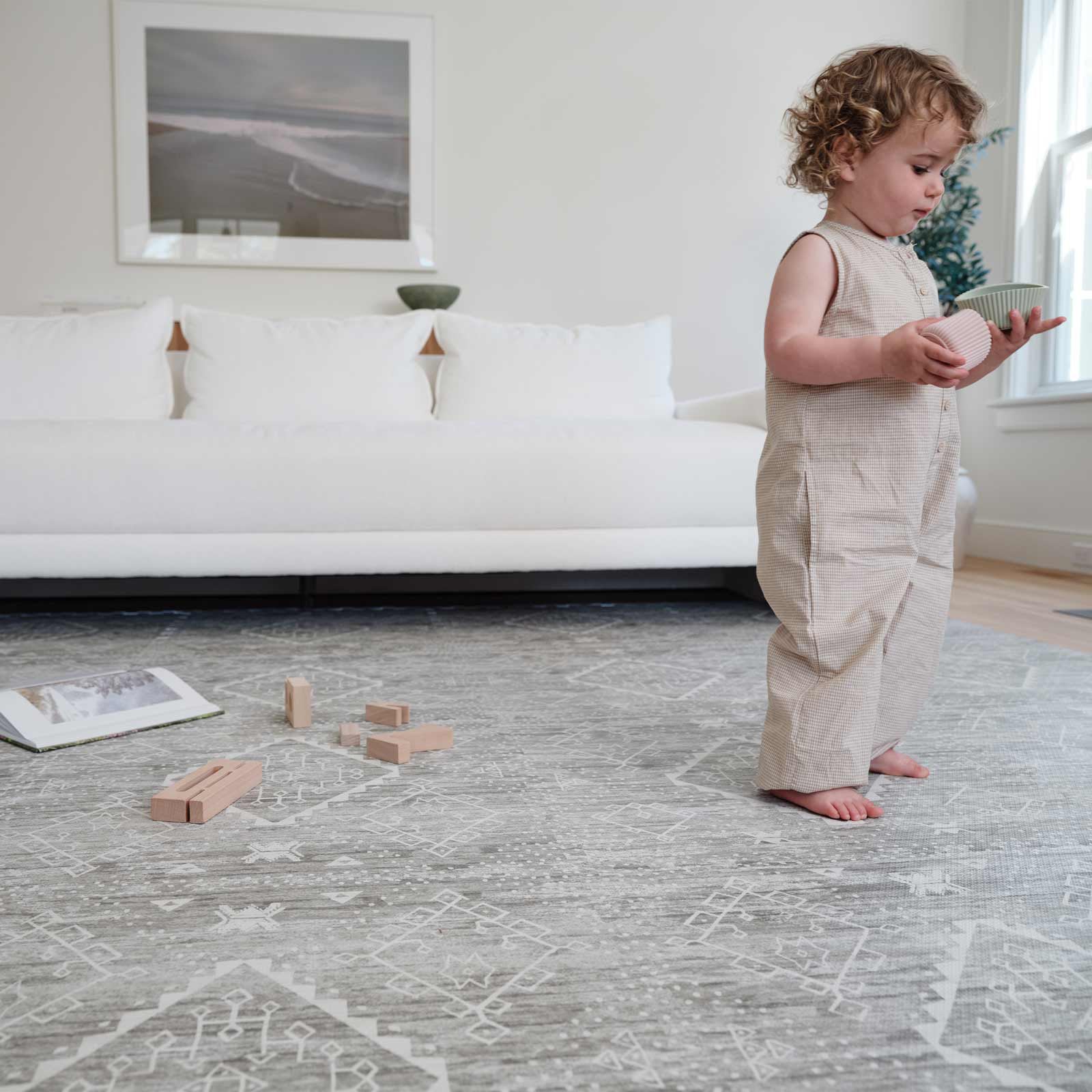 Little Nomad Play Mat | Ula - Non-Toxic Baby Play Mat for Crawling & Tummy Time | Soft & Safe Floor Mat for Nursery, Living Room & Daycare