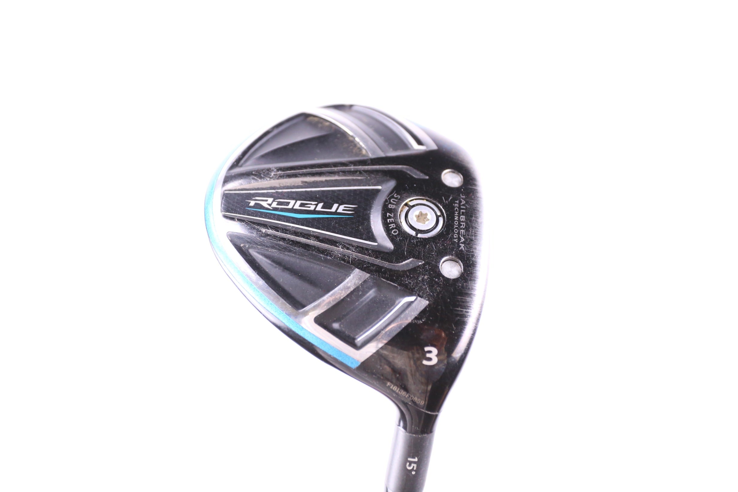 Used Callaway Rogue 3 Wood Golf Club - Right Handed 15° Stiff Flex | Perfect for Improving Distance & Accuracy on the Fairway