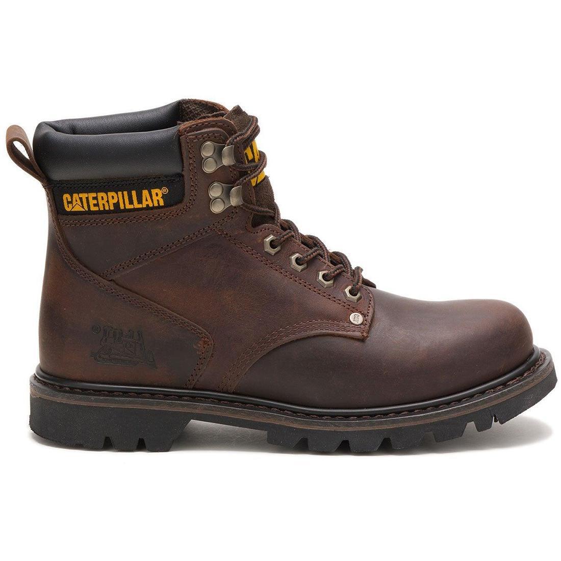 Dark Brown Soft Toe Work Boots for Men - Comfortable & Durable Second Shift Safety Shoes for Construction, Warehouse & Outdoor Work