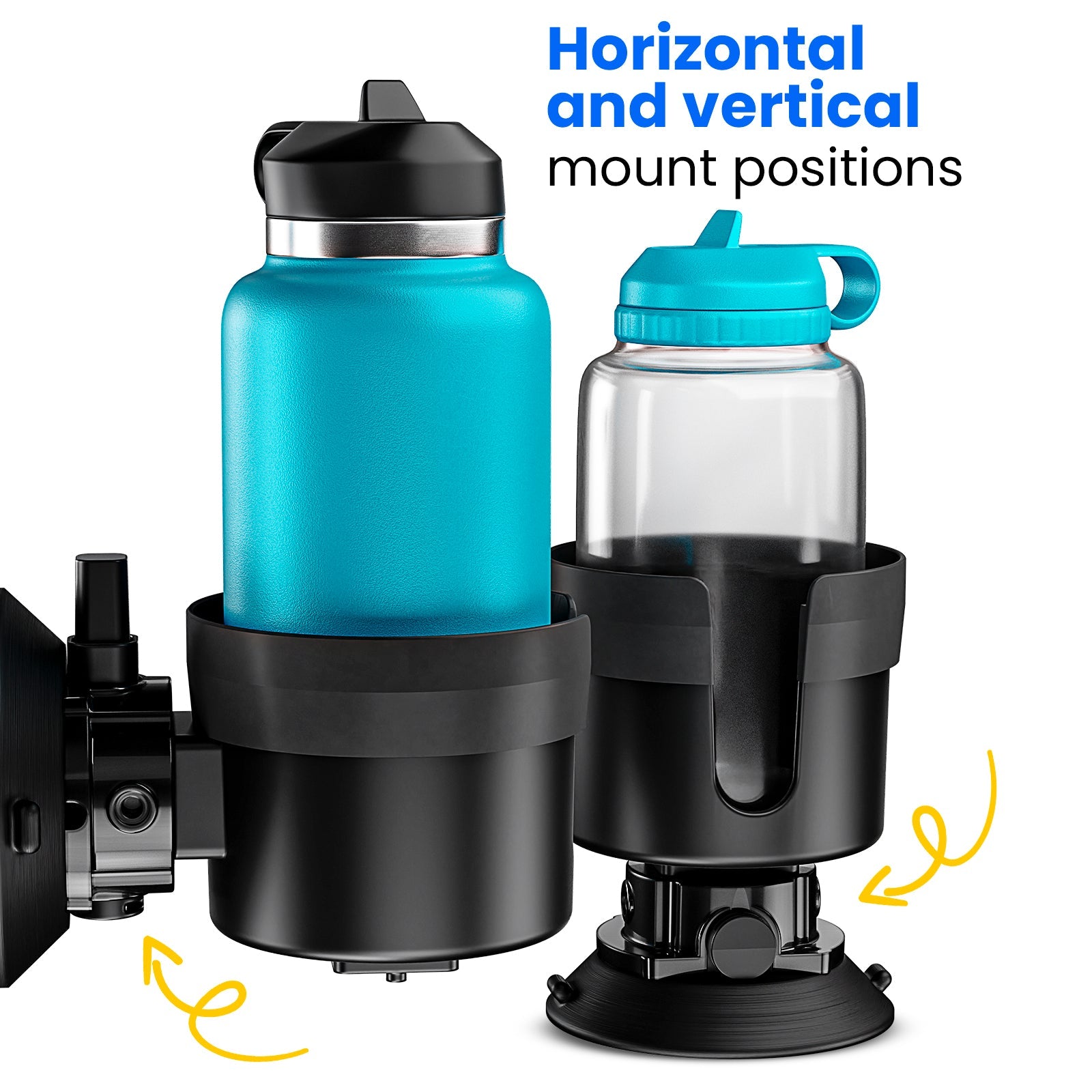 Vacuum Expander & Mount Cup Holder for Car - Strong Suction Phone Stand, Dashboard Organizer for iPhone, Samsung, GPS - Perfect for Road Trips, Commuting & Hands-Free Driving