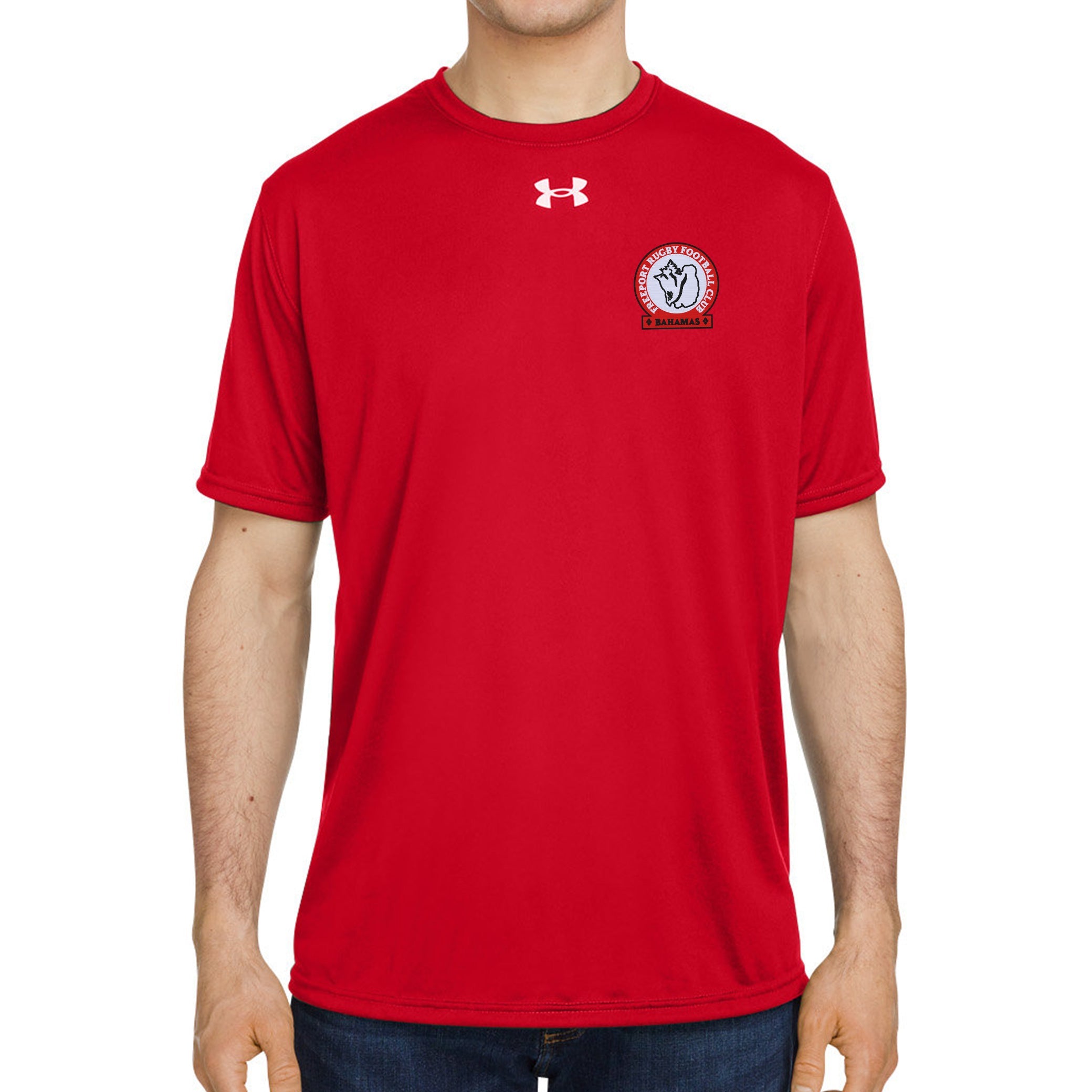 Freeport RFC UA Team Tech T-Shirt - Breathable Moisture-Wicking Performance Shirt for Rugby & Training - Men's Athletic Tee for Sports, Gym & Casual Wear