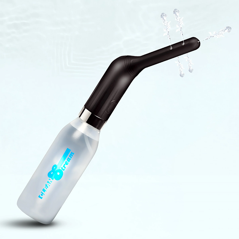 CleanStream Automatic Anal Enema Kit with 3 Interchangeable Nozzles - Colon Cleansing System for Home Use, Enema Therapy & Detox