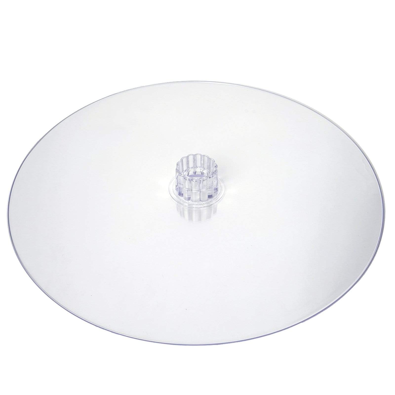 Clear Acrylic Cake Stand for Dessert Buffet - 12 Inch Round Display Plate for Cakes, Cupcakes & Pastries - Perfect for Weddings, Parties & Bakery Displays