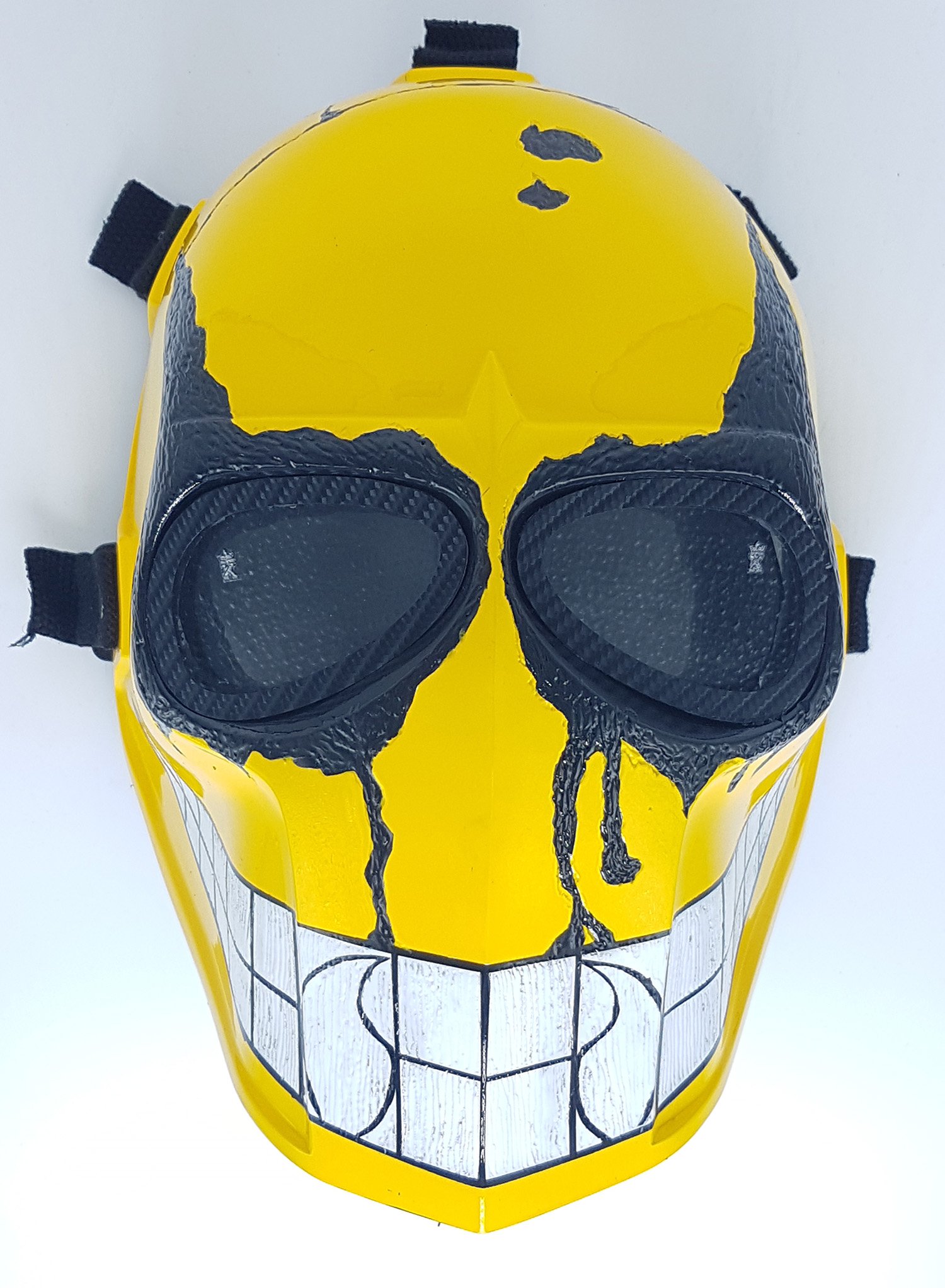 Smiley Army of Two Airsoft Mask - Protective Gear for Outdoor Sports, BB Gun Games & Costume Parties | Tactical Face Protection for Airsoft, Paintball & Halloween