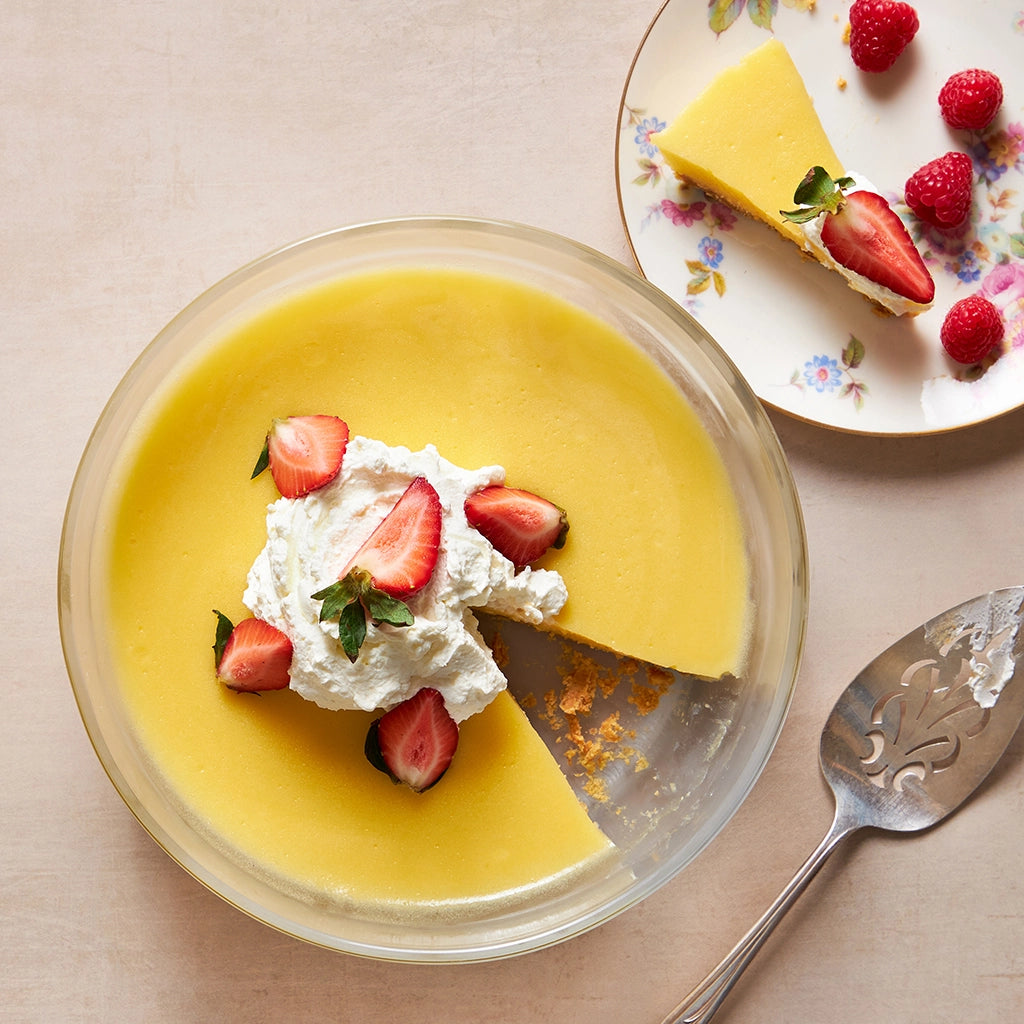 Delicious Lemon Tart with Homemade Graham Cracker Crust - Perfect for Dessert, Parties & Holiday Gatherings