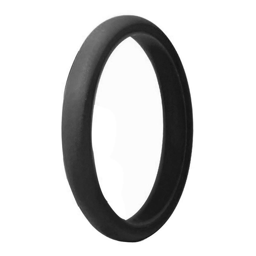 NUZYZ Silicone Wedding Ring for Women & Men - 1PC Unisex Sport Fitness Gym Band - Comfortable Rubber Ring for Couples, Promise Gift, Valentine's Day - Perfect for Outdoor Activities, Workouts, Swimming and Daily Wear