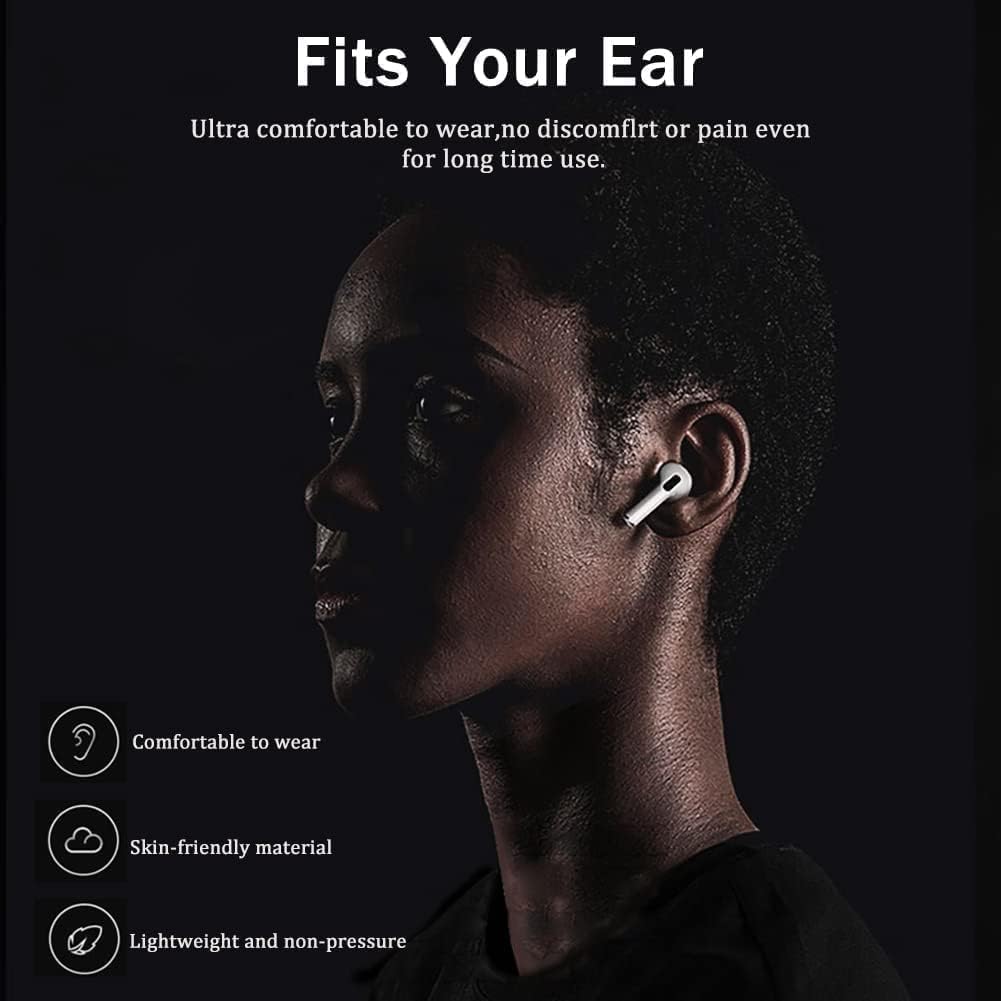 Wireless Bluetooth Earbuds 5.3 with Noise Cancelling, IPX7 Waterproof Sport Earphones, Fast Charging & Auto Pairing, HD Mic Headset for Running/Gym/Workout - Compatible with Android iOS Samsung iPhone