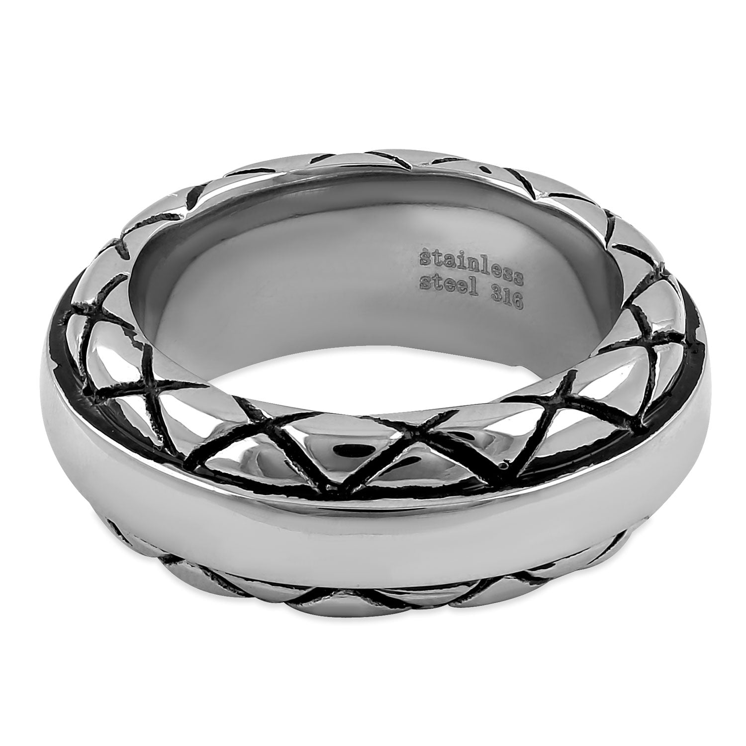 Exotic Stainless Steel Band Ring for Men & Women - Trendy Boho Jewelry for Parties, Weddings & Everyday Wear