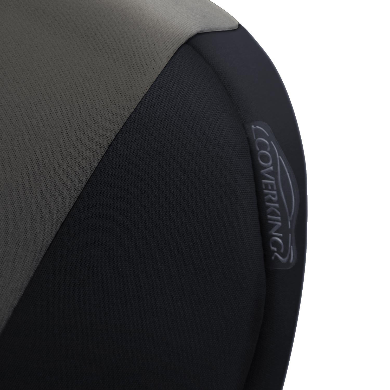 Coverking Custom Fit 60/40 Rear Bench Seat Cover for Toyota Tacoma - Neosupreme Gray & Black | Waterproof & Durable Protection | Perfect for Camping, Pets & Daily Commute
