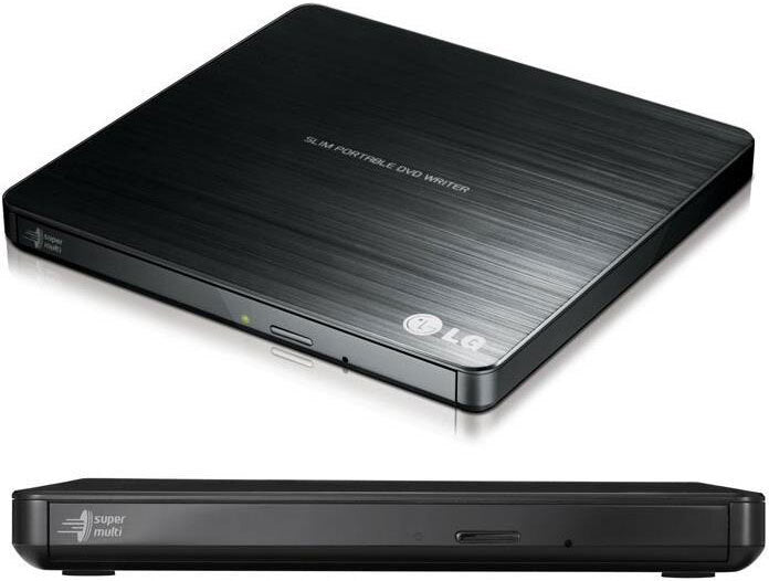 LG 8x Ultra Slim Portable External USB DVD Drive Burner - M Disc Compatible, Silent & Jamless Play for Laptop, PC, Mac - Perfect for Movies, Data Backup & Software Installation