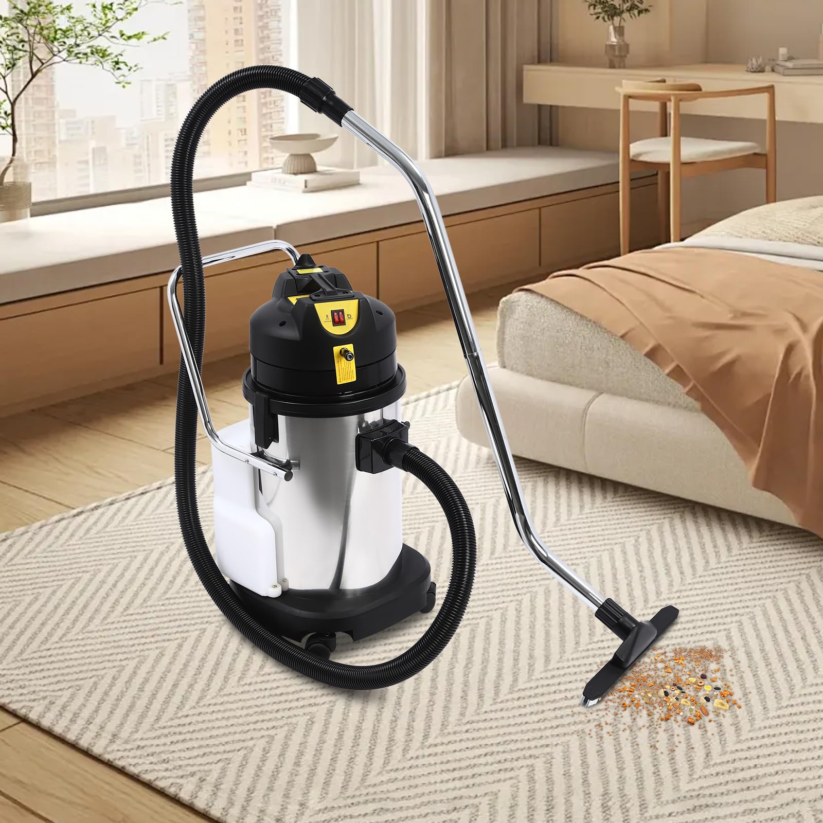 30L Commercial Carpet Cleaning Machine - Powerful Portable Handheld Upholstery Cleaner with Strong Suction & Multi-Tools | Perfect for Pet Stains Removal, Sofa, Rug, Mattress, Car Seat & Curtain Cleaning | Ideal for Home, Office & Auto Detailing