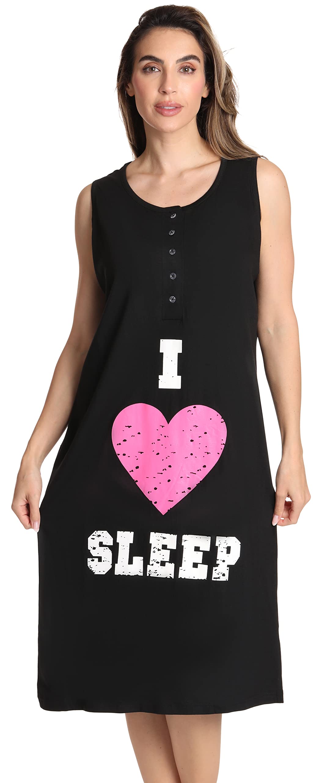 Just Love Women's Short Sleeve Nightgown Sleep Dress - Soft & Comfortable Sleepwear for Summer Nights, Lounge Wear, and Relaxing at Home