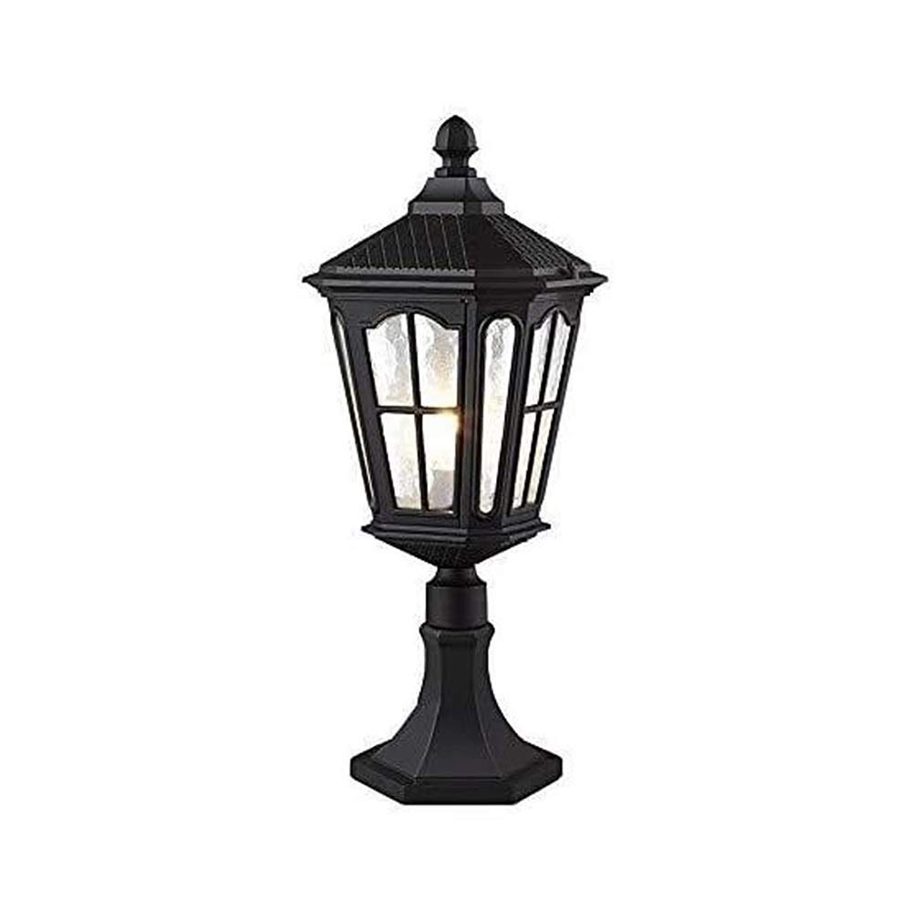 Waterproof IP65 Outdoor Courtyard Lamp - Aluminum Die-Casting Garden Light with Glass Shade for Villa, Fence, Wall, Doorpost, Lawn & Street Lighting | Landscape Decoration & Pathway Illumination