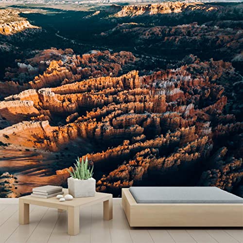 3D PVC Aerial Canyon Peel and Stick Wallpaper - Self-Adhesive Wall Mural for Living Room, Dining Room, Home & Office Decor - 98