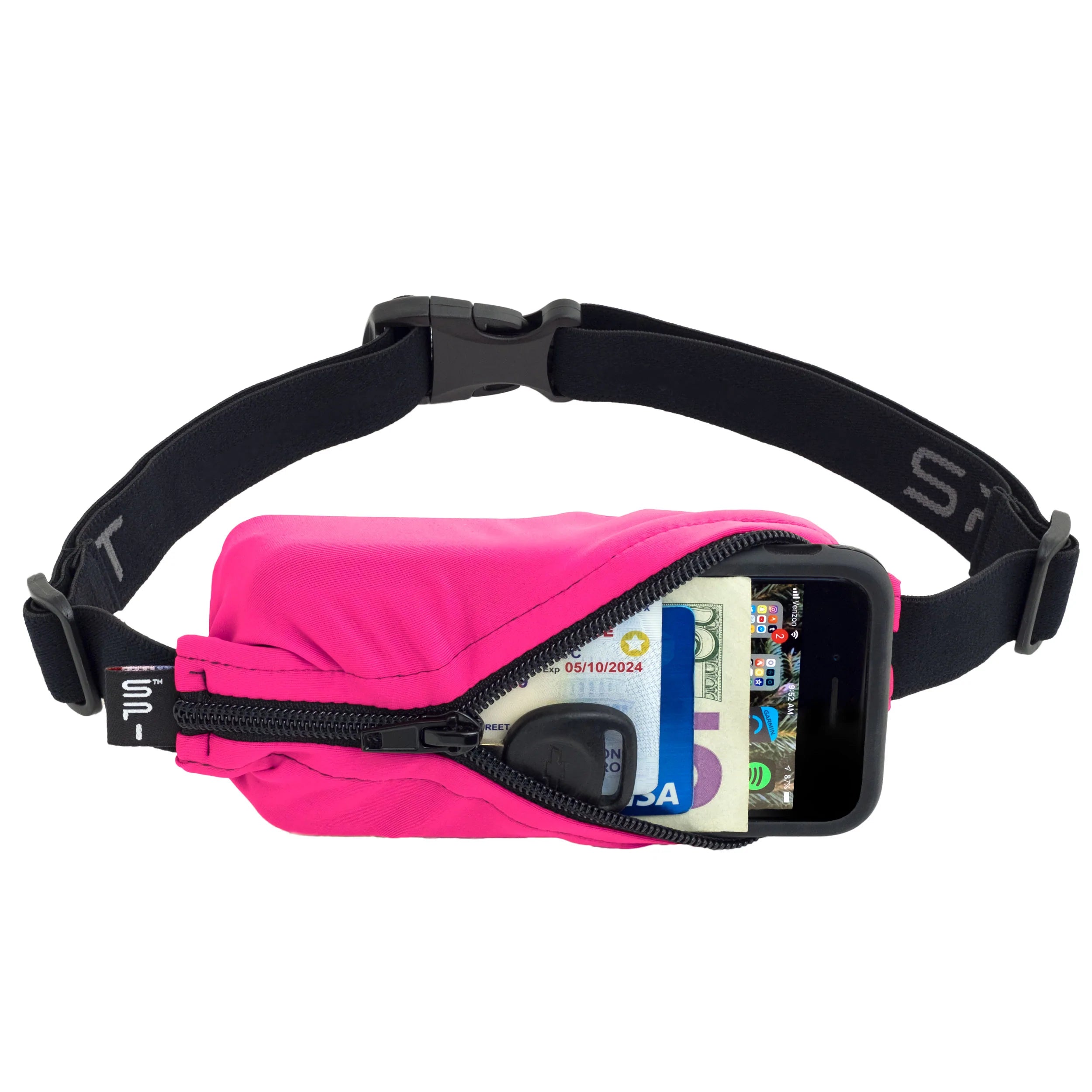 Original SPIbelt - Adjustable Running Belt for Men & Women - Secure Waist Pack for Phone, Keys, Cards - Perfect for Jogging, Hiking, Travel & Gym Workouts