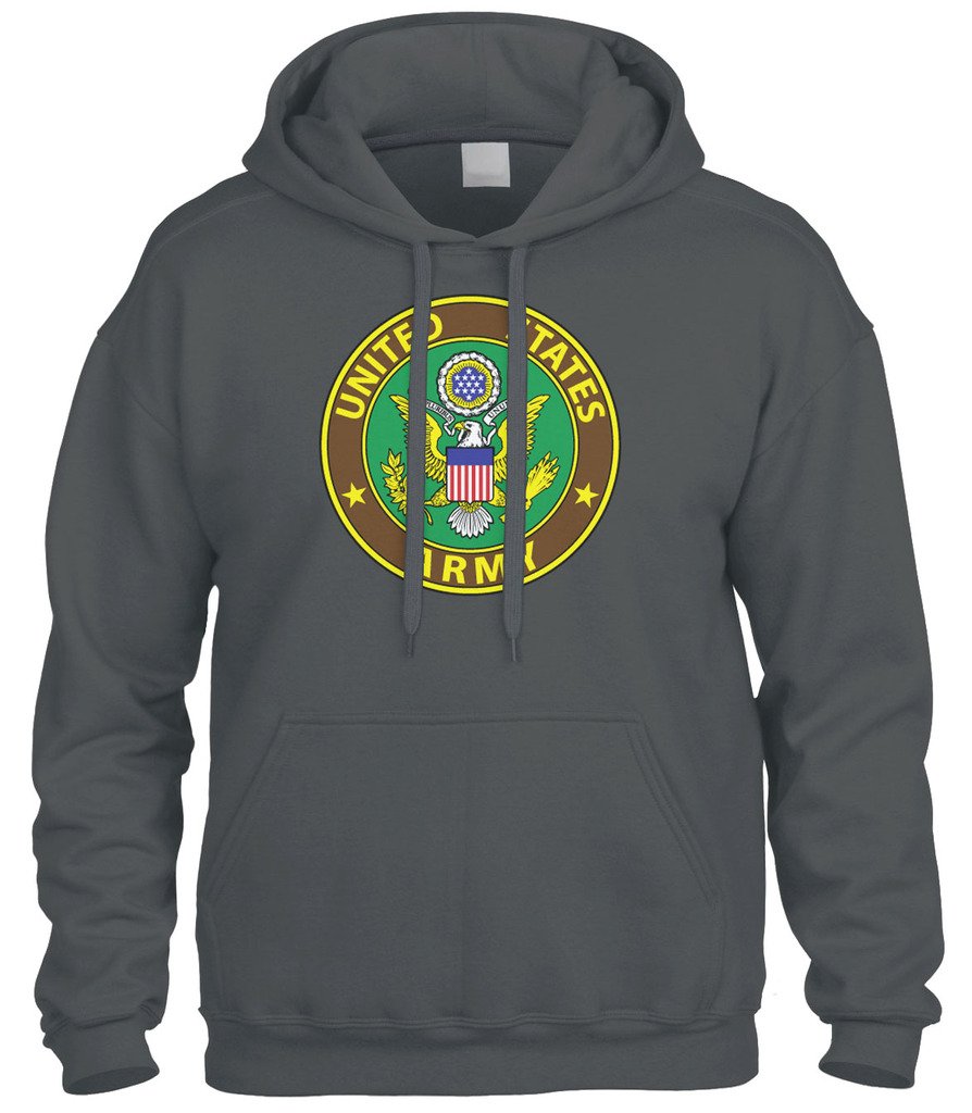 Cybertela USA Army Eagle Seal Hoodie - Patriotic Military Sweatshirt for Men & Women | Perfect for Veterans Day, 4th of July & Casual Wear