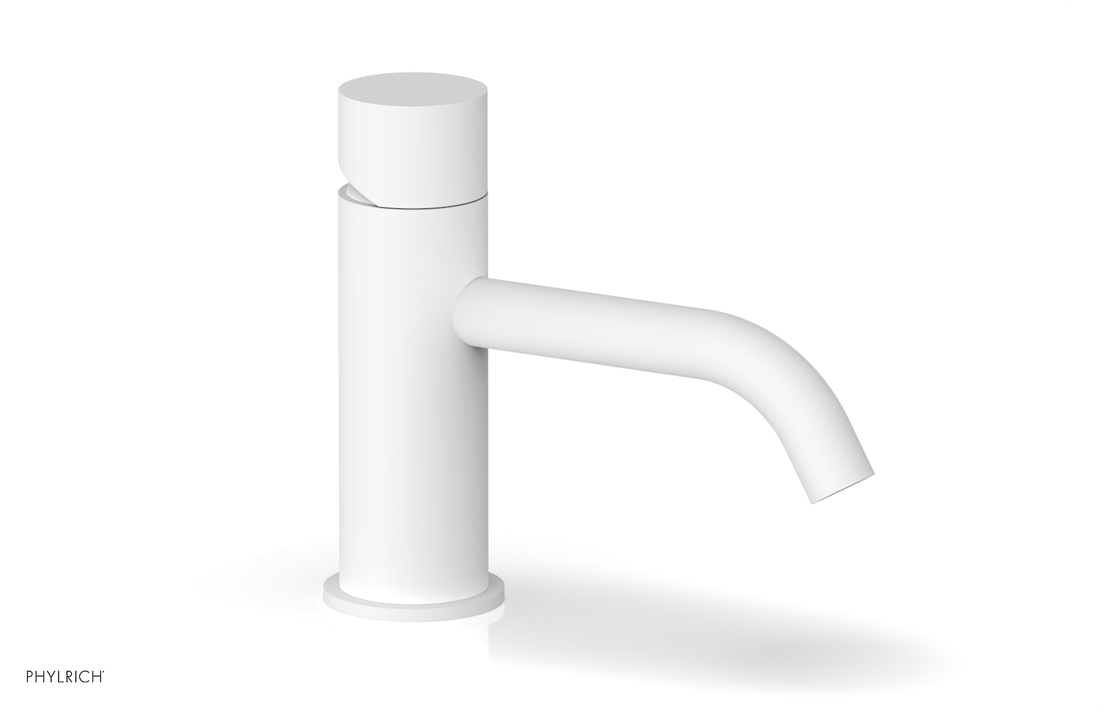 BASIC II 6 Single Hole Bathroom Sink Faucet with Smooth Handle - Model 230 07 6 - Perfect for Modern Vanities & Powder Rooms