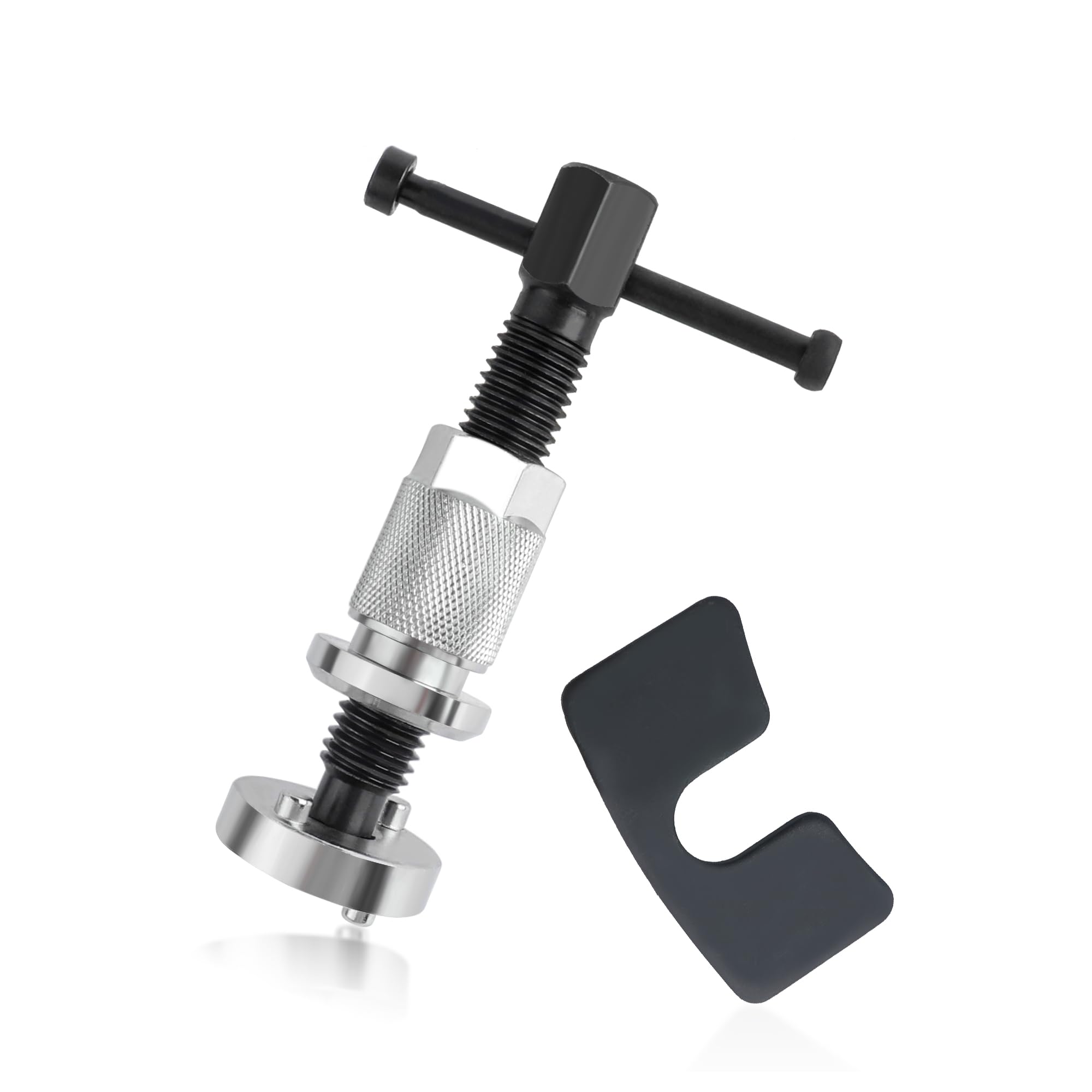 High-Precision Brake Caliper Compression Tool - Heavy Duty Steel Rear Brake Piston Compressor for DIY Car Brake Pad Replacement | Perfect for Mechanics & Home Garage Use
