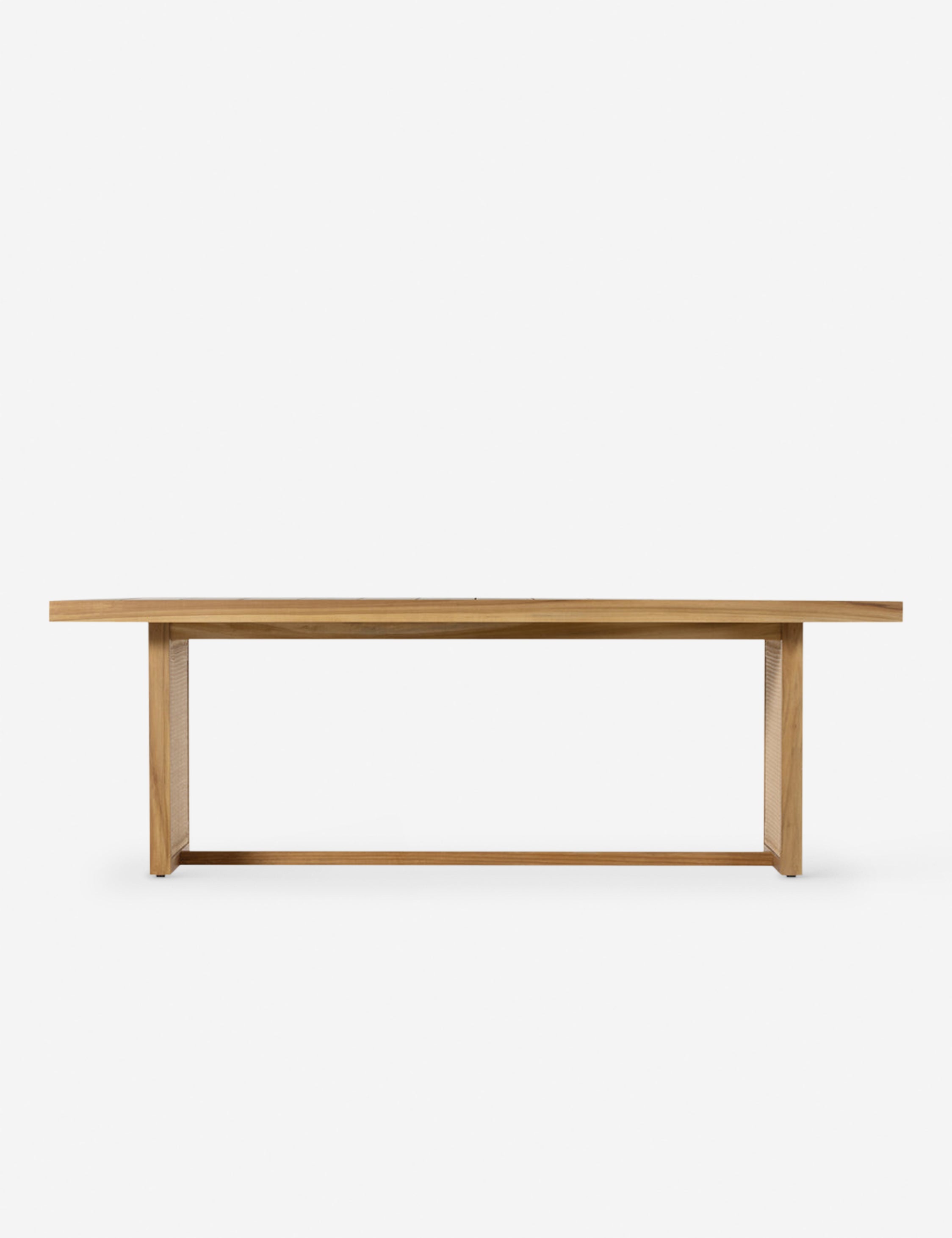 Anson Indoor Outdoor Dining Table - Weather-Resistant Patio Table for Backyard, Garden, and Poolside Dining