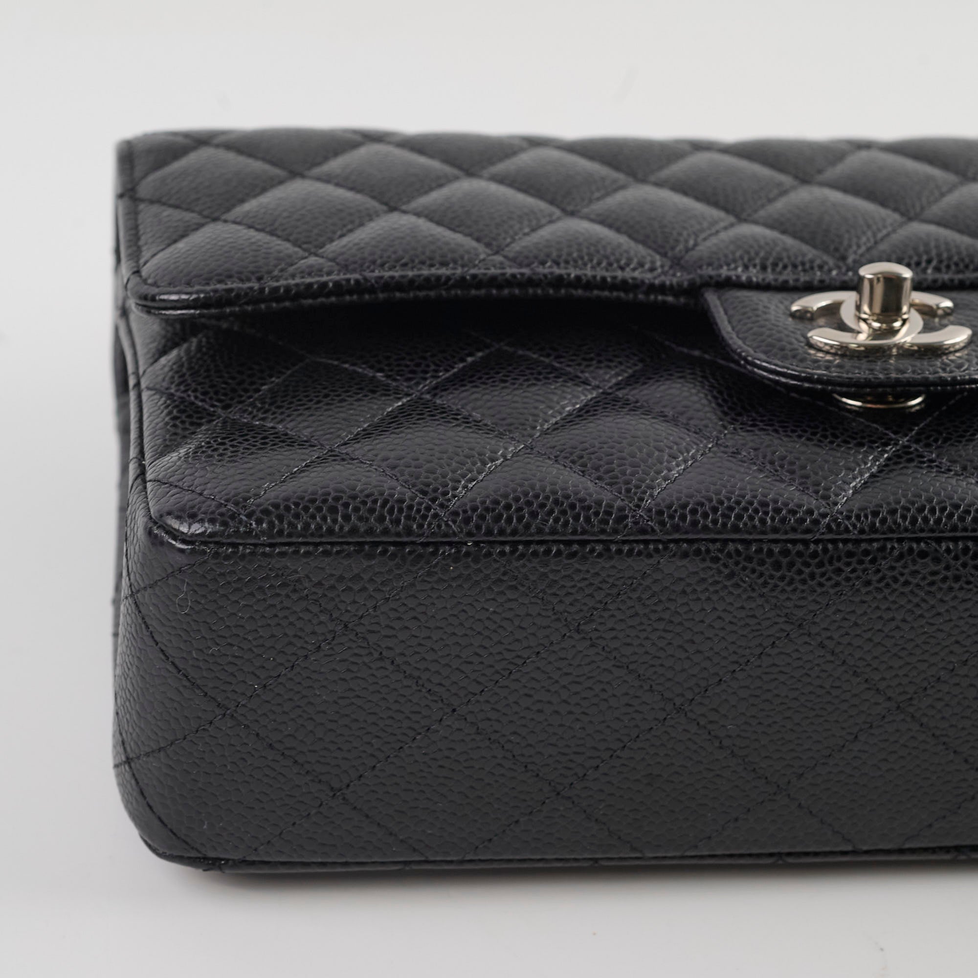 Chanel Medium Classic Double Flap Bag in Black Caviar Leather - Timeless Luxury Handbag for Women, Perfect for Work, Evening Events & Special Occasions