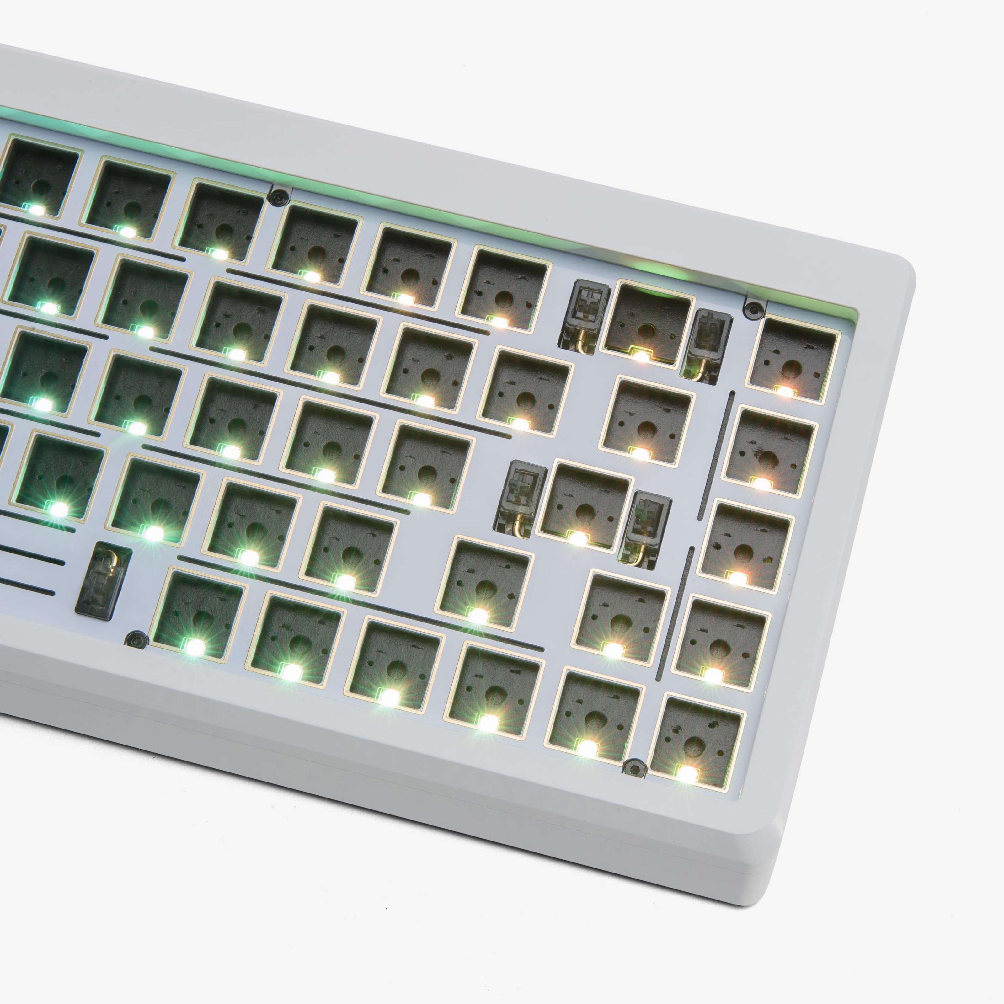 Higround Summit 2.0 65% Barebone Mechanical Keyboard Kit - White | Compact Gaming & Typing Keyboard for PC, Mac, Office & Home Use