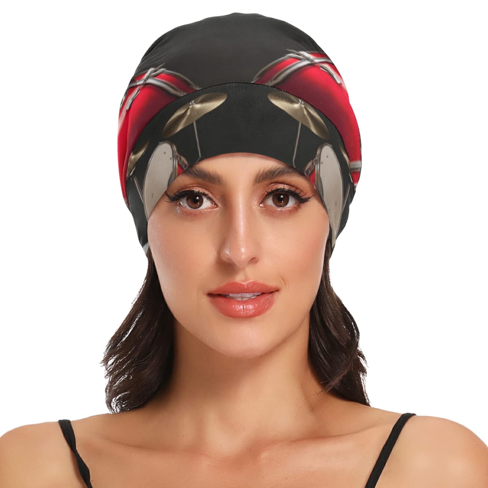 Slouchy Beanie Sleep Cap - Lightweight & Cozy Night Cap for Women & Men - Soft Head Cover for Sleeping, Travel & Cold Weather