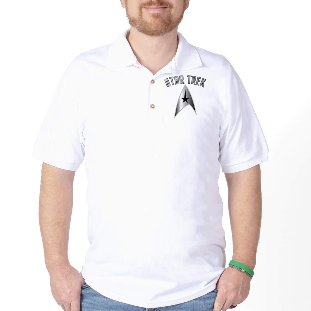 Star Trek Golf Shirt - Men's Licensed Golf Polo Shirt with Moisture-Wicking Fabric for Comfort on the Course | Perfect for Golf Outings, Sci-Fi Conventions & Casual Wear