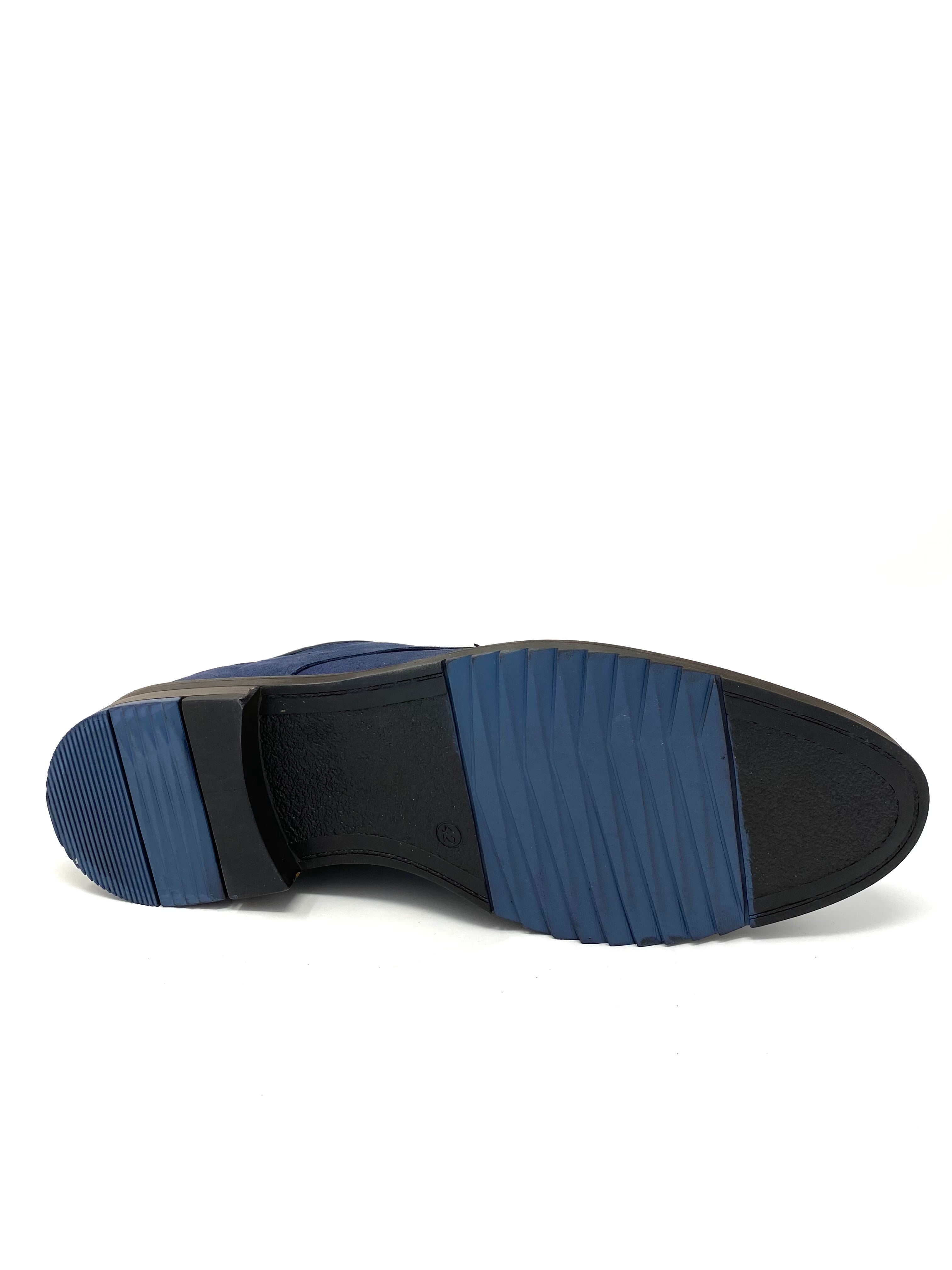 Novacas Alex Oxford Shoes in Blue - Stylish & Comfortable Men's Dress Shoes for Business, Office & Formal Occasions