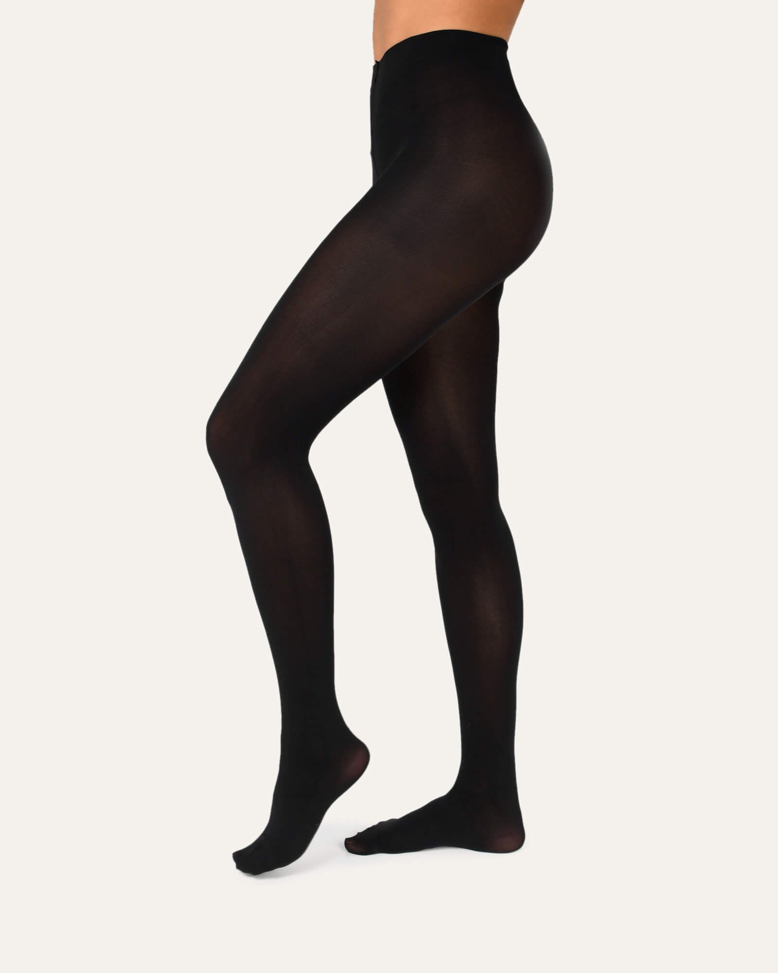 LEVANTE MATISSE 150 Denier Opaque Tights for Women - High Waist Control Tights, Black - Perfect for Work, Yoga & Everyday Wear