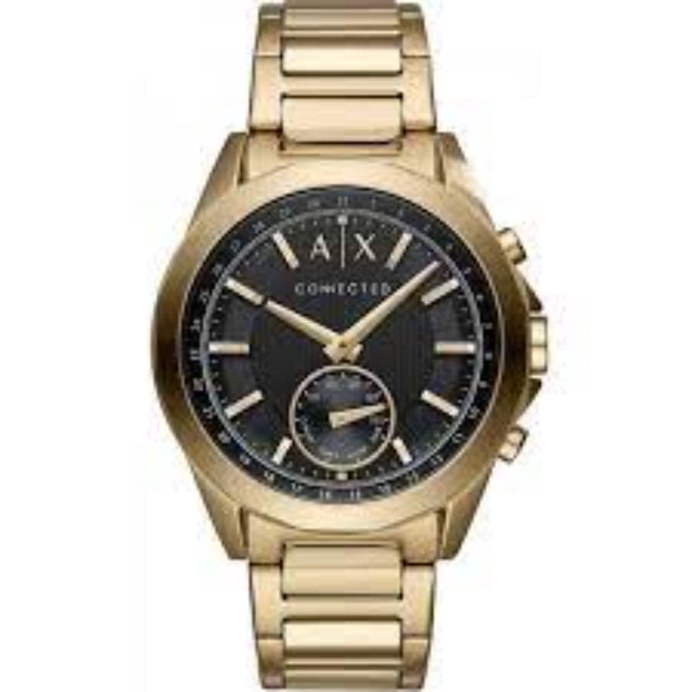 ARMANI EXCHANGE DREXLER Digital Gold Stainless Steel Hybrid Smartwatch AXT1008 - Stylish Unisex Watch for Business, Casual & Everyday Wear