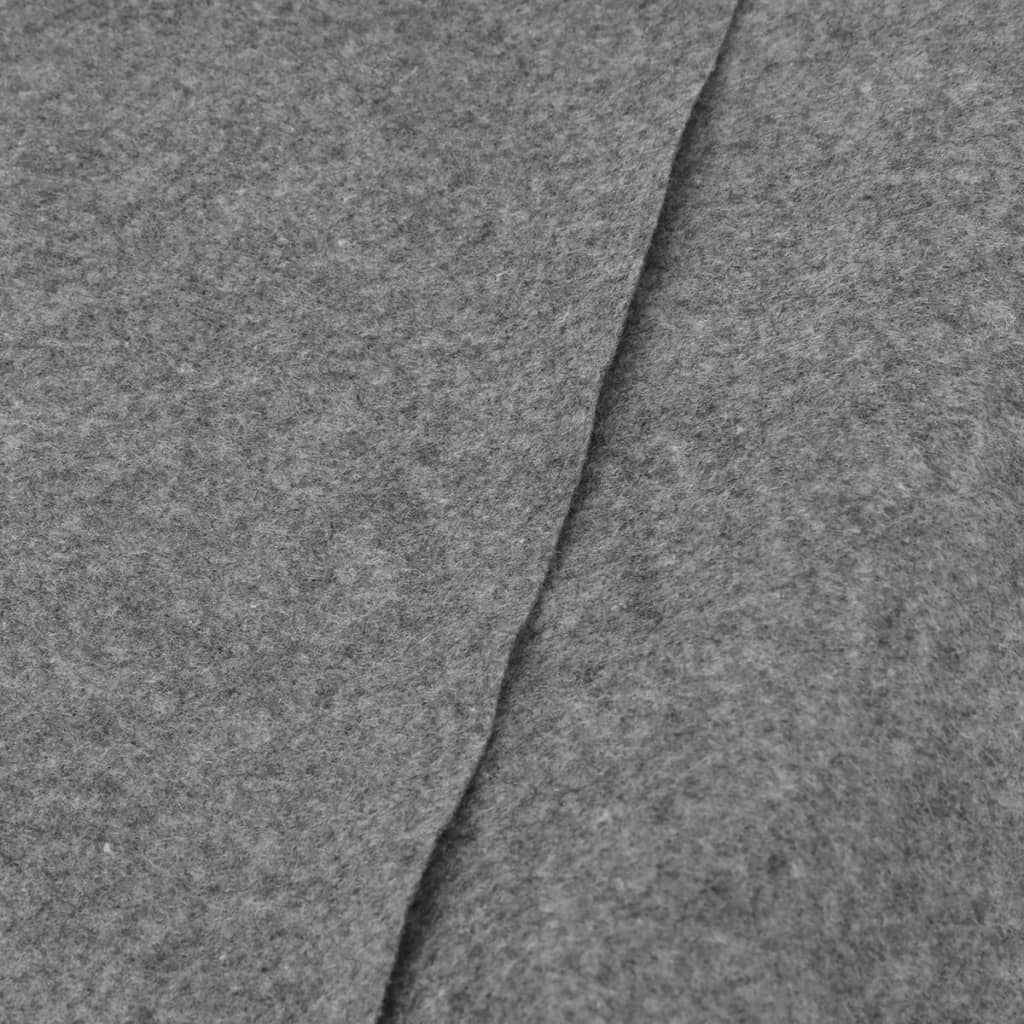 vidaXL Light Grey Polyester Geotextile Pool Ground Cloth 366cm Round - Durable Protection for Inflatable & Above Ground Pools, Outdoor Pool Accessories