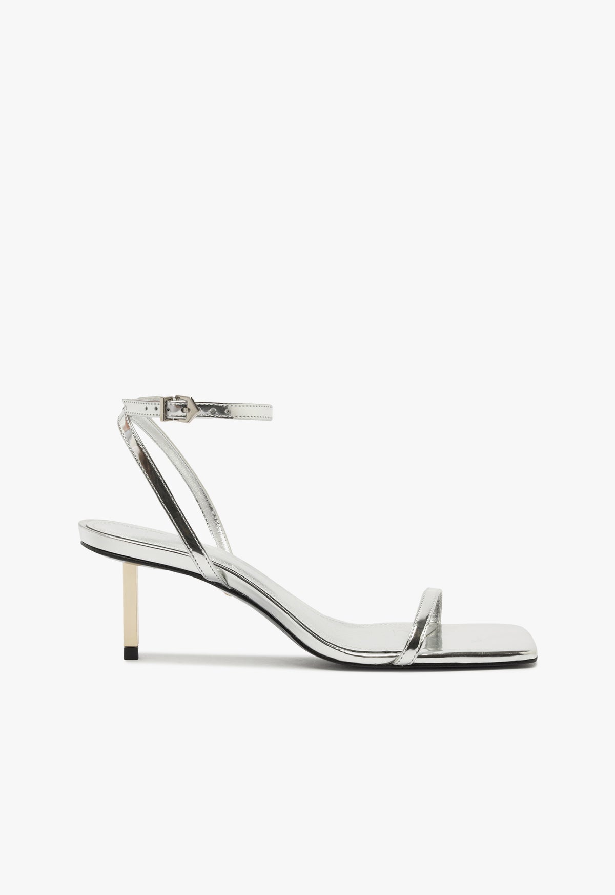 Sam Edelman Women's Mid Specchio Leather Sandal with 2.4