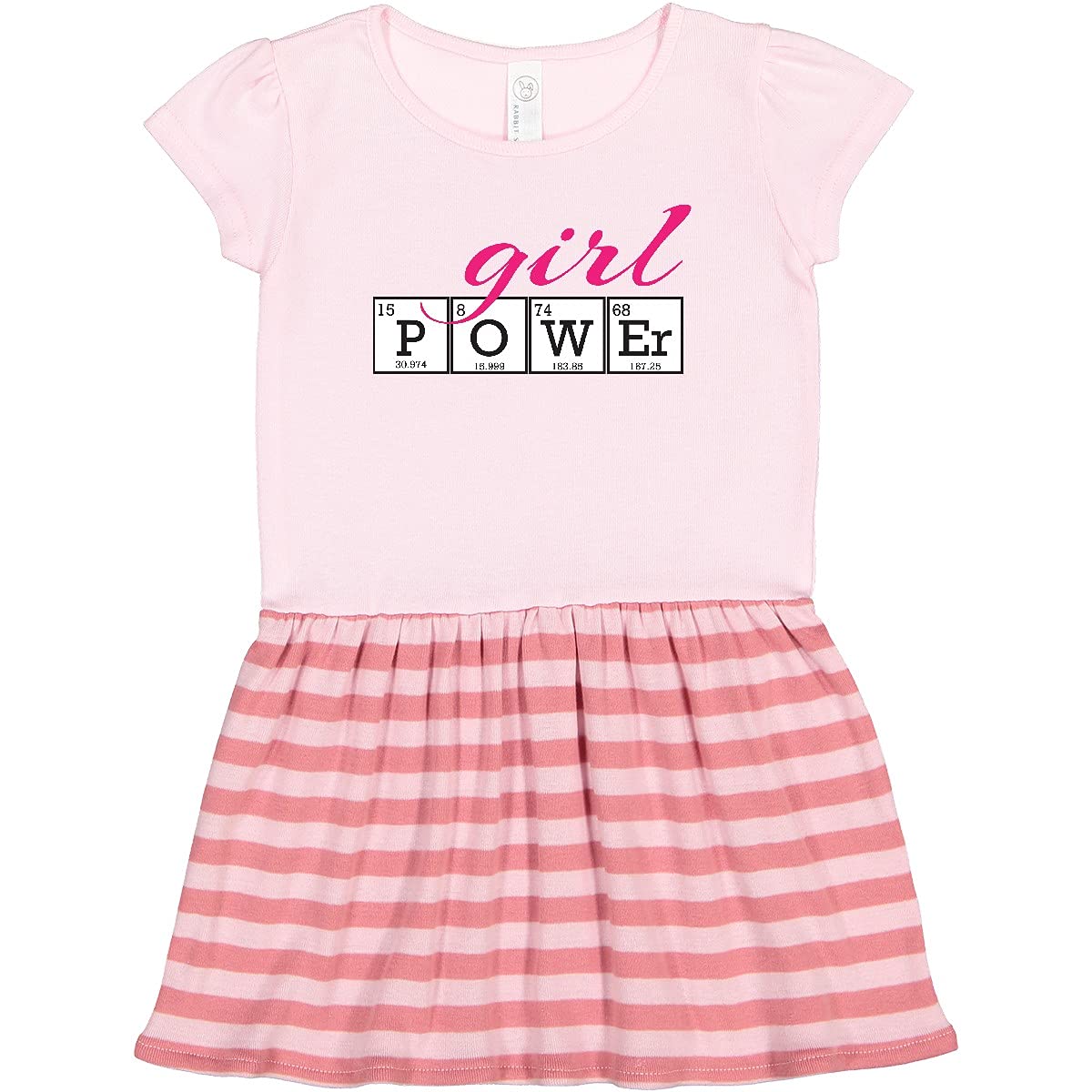 Inktastic Girl Power Toddler Dress - Cute & Comfortable Toddler Outfit for Girls | Perfect for Playdates, Birthday Parties & Everyday Wear