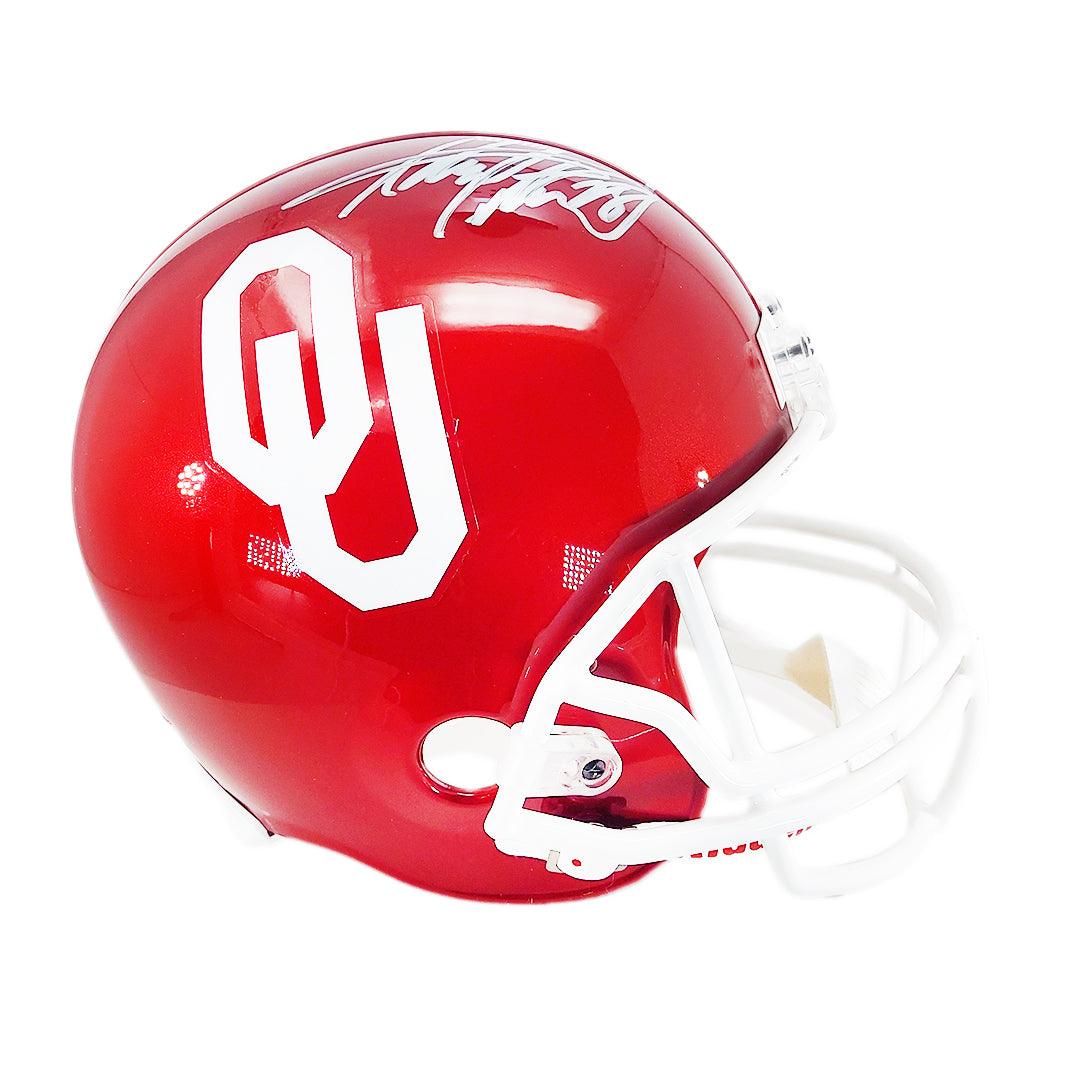 Authentic Adrian Peterson Signed Oklahoma Sooners Full Size Football Helmet with Beckett COA - Perfect for Collectors, Sports Memorabilia Displays & Sooners Fans