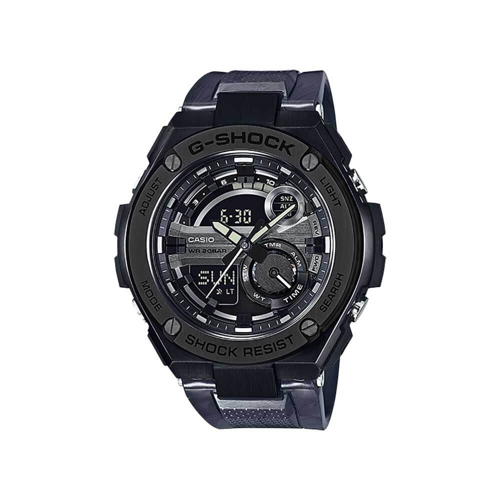 Casio G-Shock Stainless Steel Black Watch - 200M Water Resistant, Shockproof & Durable for Outdoor Sports, Hiking, and Daily Wear