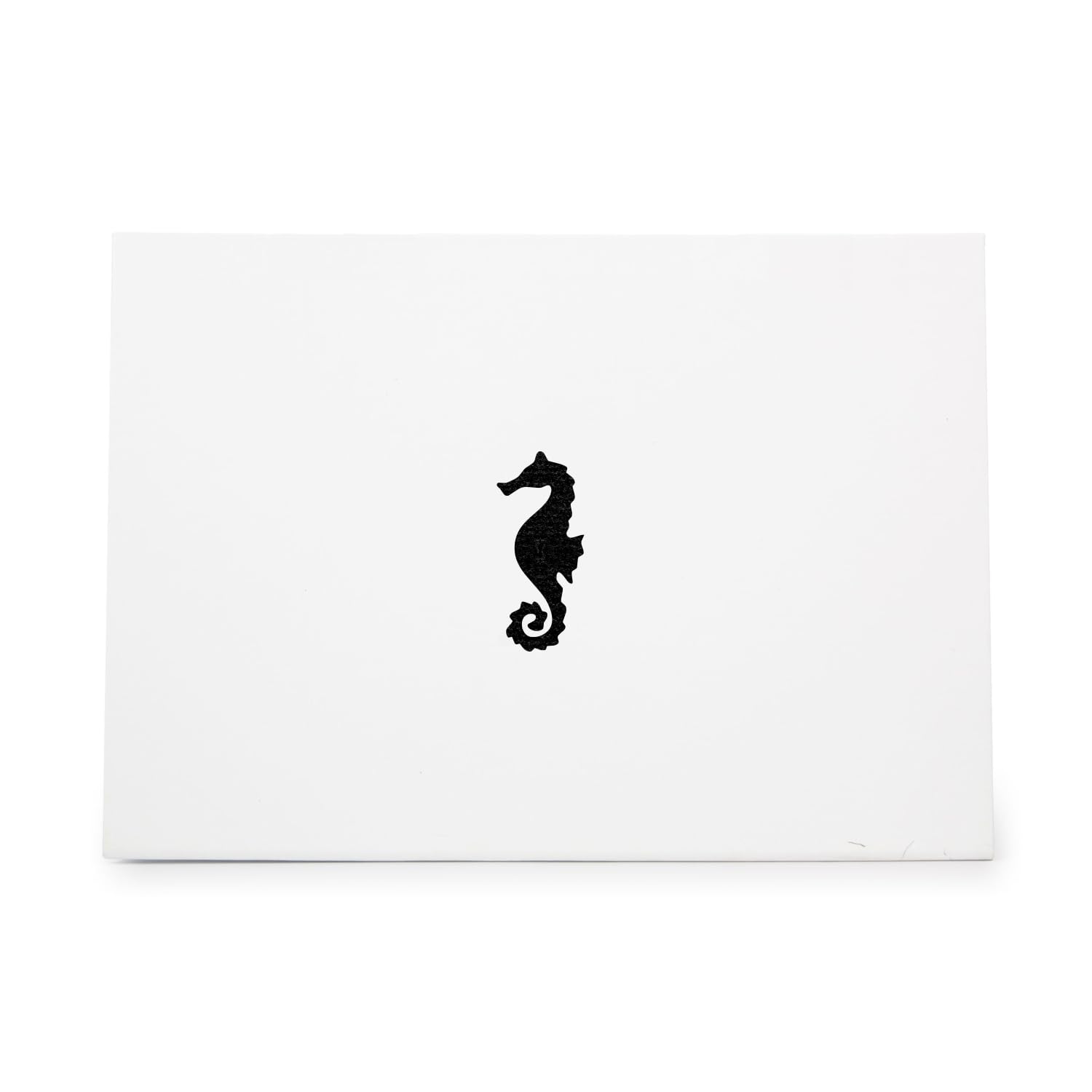 Seahorse Fish Ocean Underwater Rubber Stamp - High Quality Craft Stamp for Scrapbooking, Invitations, Cards & Tags (CCSTA-27410) - Perfect for DIY Projects, Wedding Invites & Gift Wrapping
