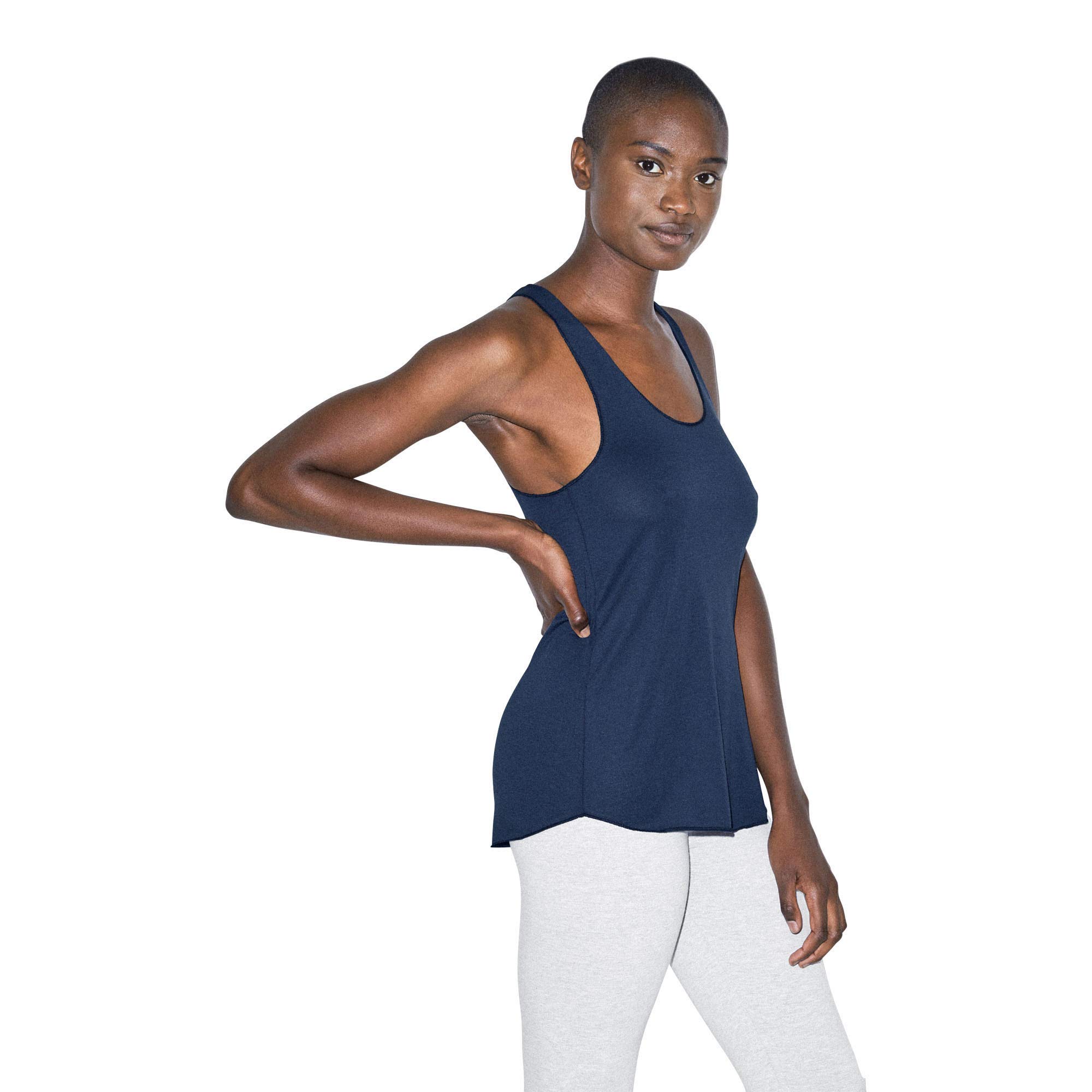 American Apparel Women's 50/50 Sleeveless Racerback Tank Top - Soft Cotton Blend Comfort Fit Workout & Casual Wear for Yoga, Gym, and Everyday Style