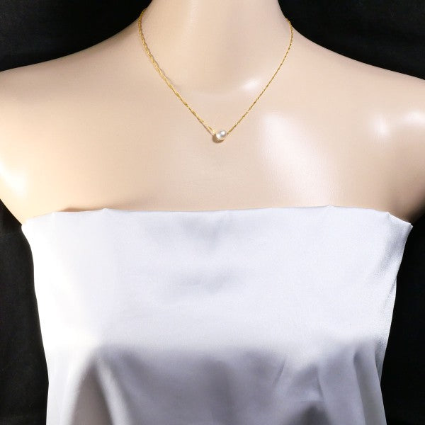 18K Yellow Gold Pearl Necklace for Women - Elegant Bridal Jewelry, Birthday Gift, Anniversary Present - Perfect for Weddings, Parties & Special Occasions