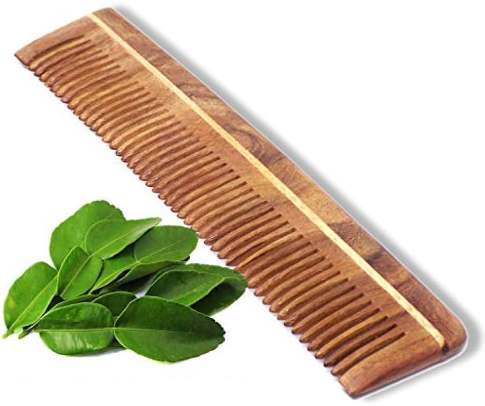 Premium Wooden Comb Set for Hair Care - Pack of 2 Natural Wood Combs for Detangling & Styling - Perfect for Daily Use, Travel & Gifts