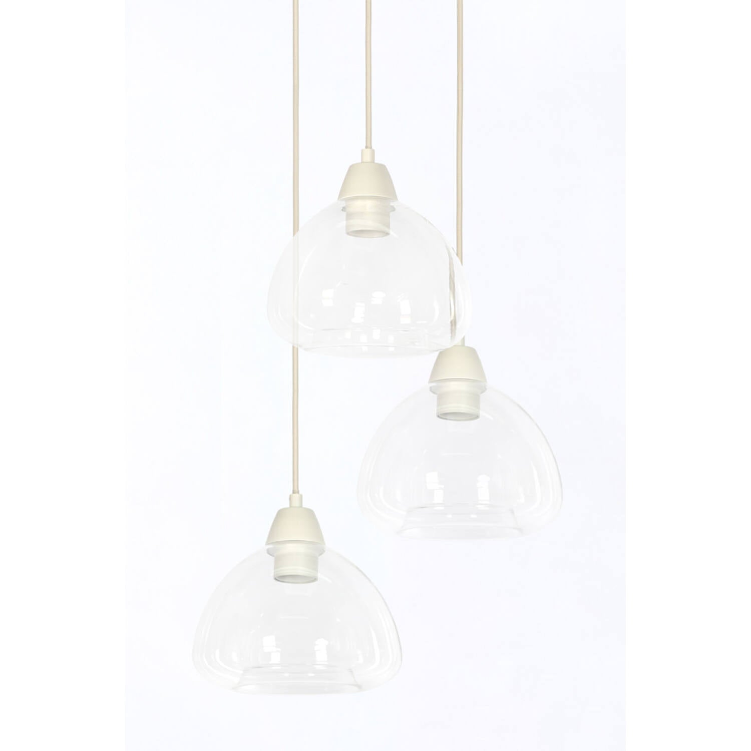 Bisho Modern Hanging Lamp - 3 Light Pendant, Ø30x14cm - Perfect for Dining Room, Kitchen Island, and Living Room Lighting