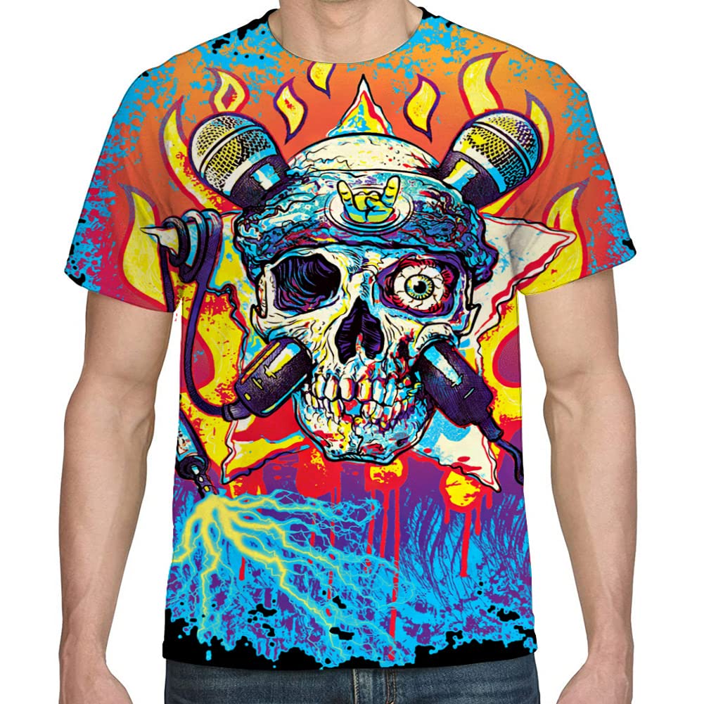 3D Printed Graphic T-Shirt for Men - Cool & Stylish Design, Sizes S-3XL - Perfect for Casual Wear, Street Fashion & Everyday Outfits