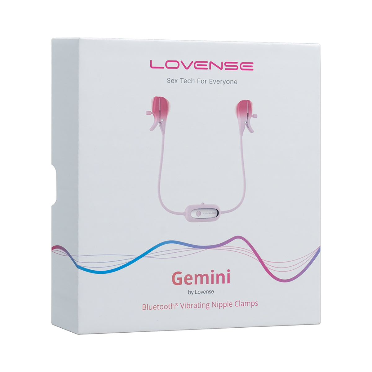 Lovense Gemini Vibrating Nipple Clamps - Wireless Remote Control, Adjustable Intensity for Couples Play - Perfect for BDSM, Sensual Massage & Spicing Up Your Sex Life