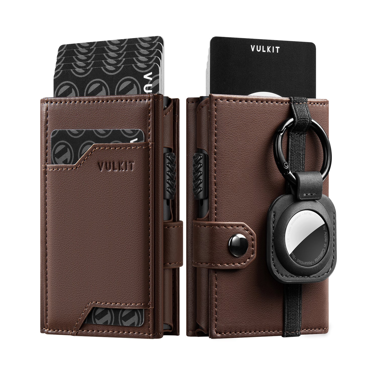 VC311 RFID Blocking Pop Up Wallet with Banknote Compartment & ID Window - Removable AirTag Holder (AirTag Not Included) - Perfect for Travel, Business & Everyday Use