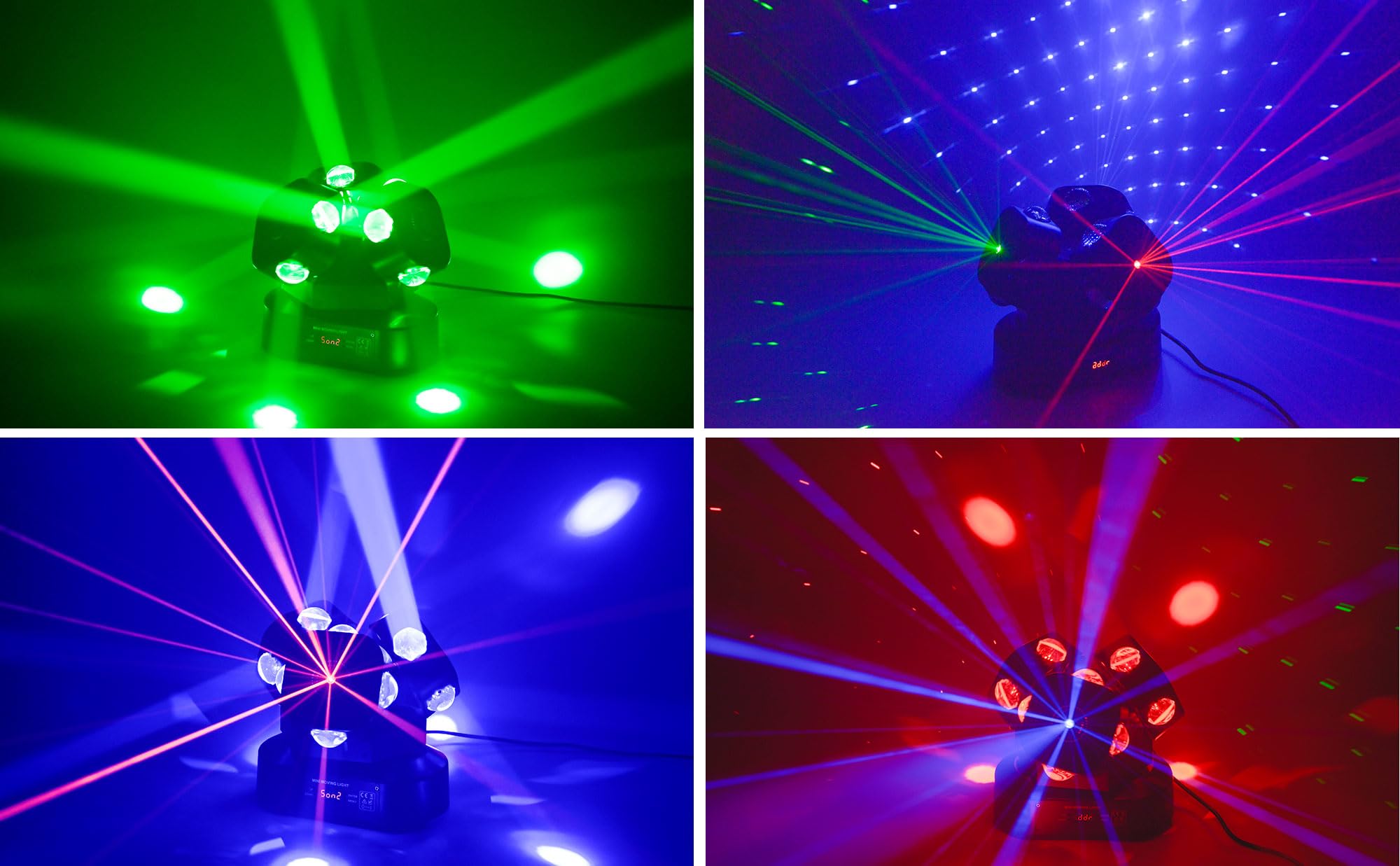 DMX 512 Moving Head DJ Light - 12LED RGBW Strobe Beam Light with Sound Activation | Stage Lighting for DJ Parties, KTV, Disco, Wedding & Concert Events | Perfect for Nightclubs, Festivals and Professional Stage Shows